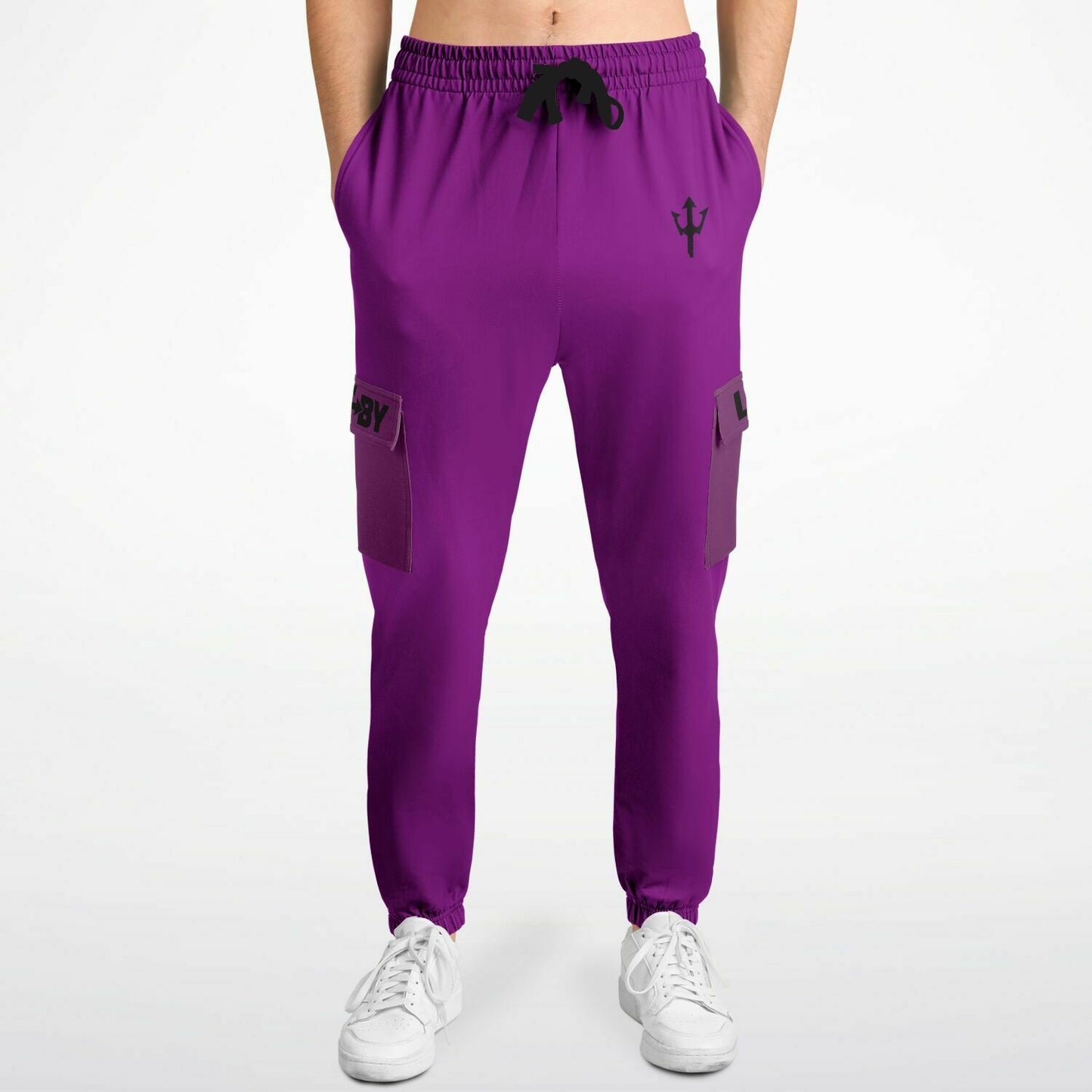 LifeBy Purple Athletic Cargo Joggers - LifeBy Fitness