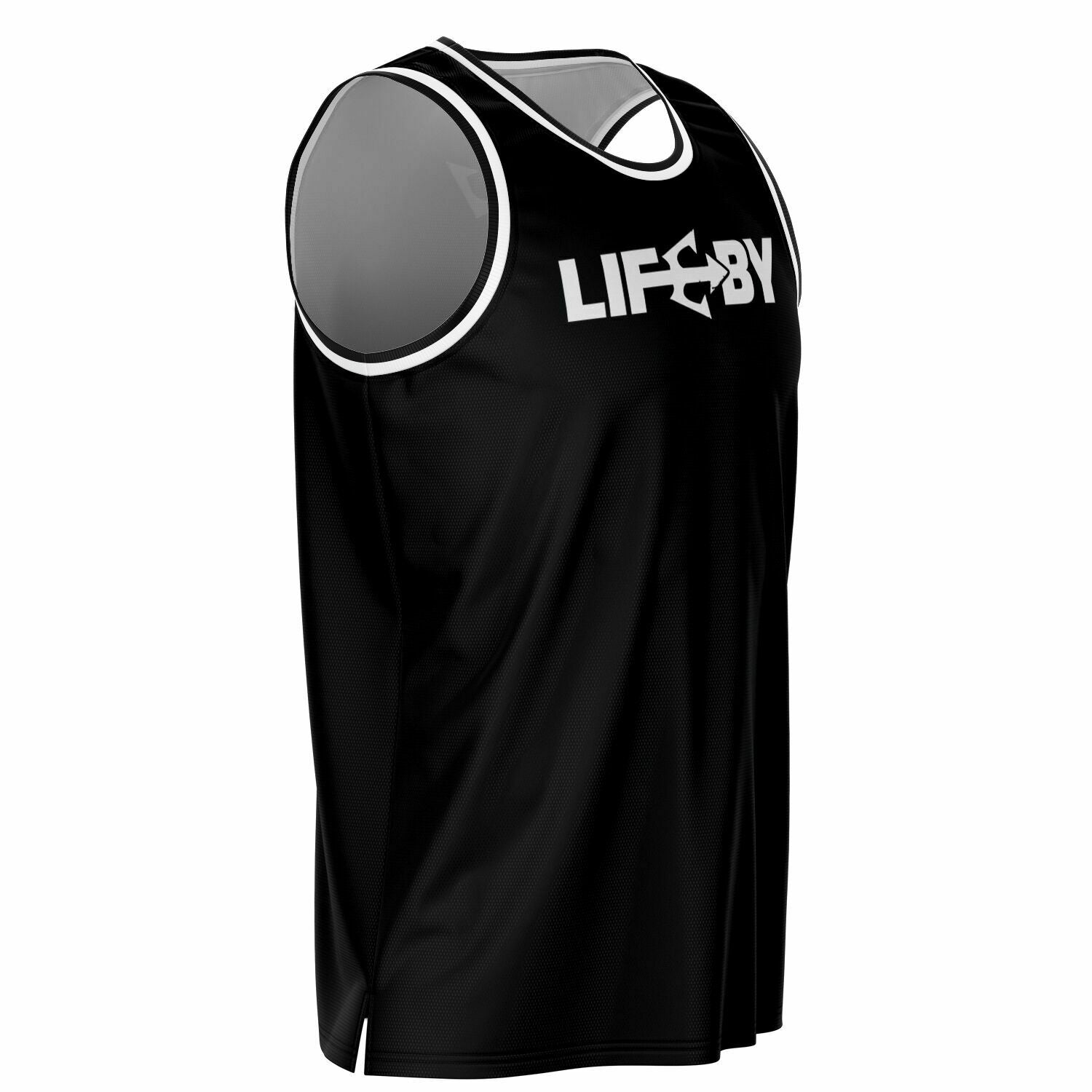 LifeBy Black Basketball Jersey - LifeBy Fitness