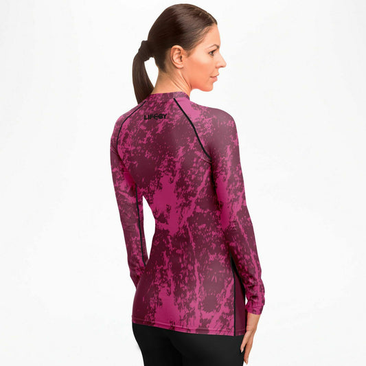 Women's LifeBy Pink Swirl Rashguard - LifeBy Fitness