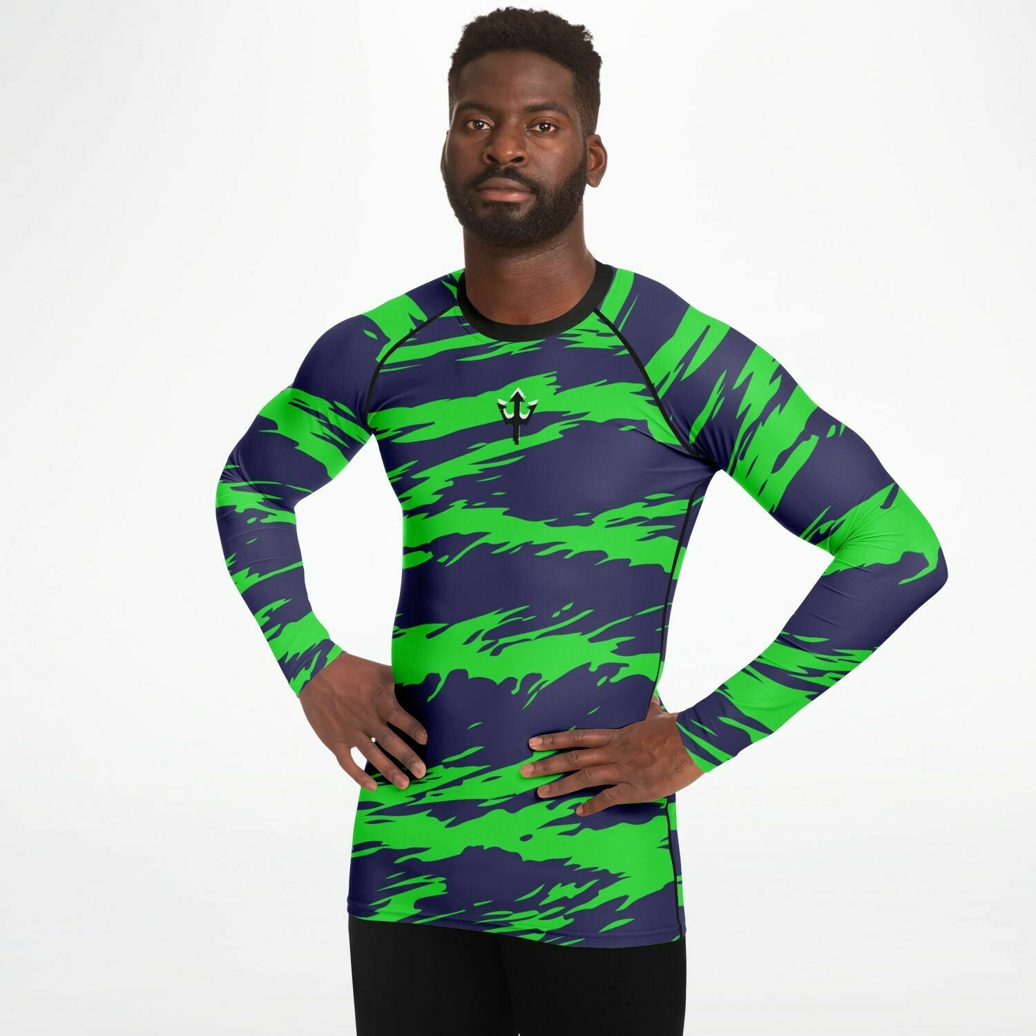 Men's LifeBy Blue-Green Rashguard - LifeBy Fitness