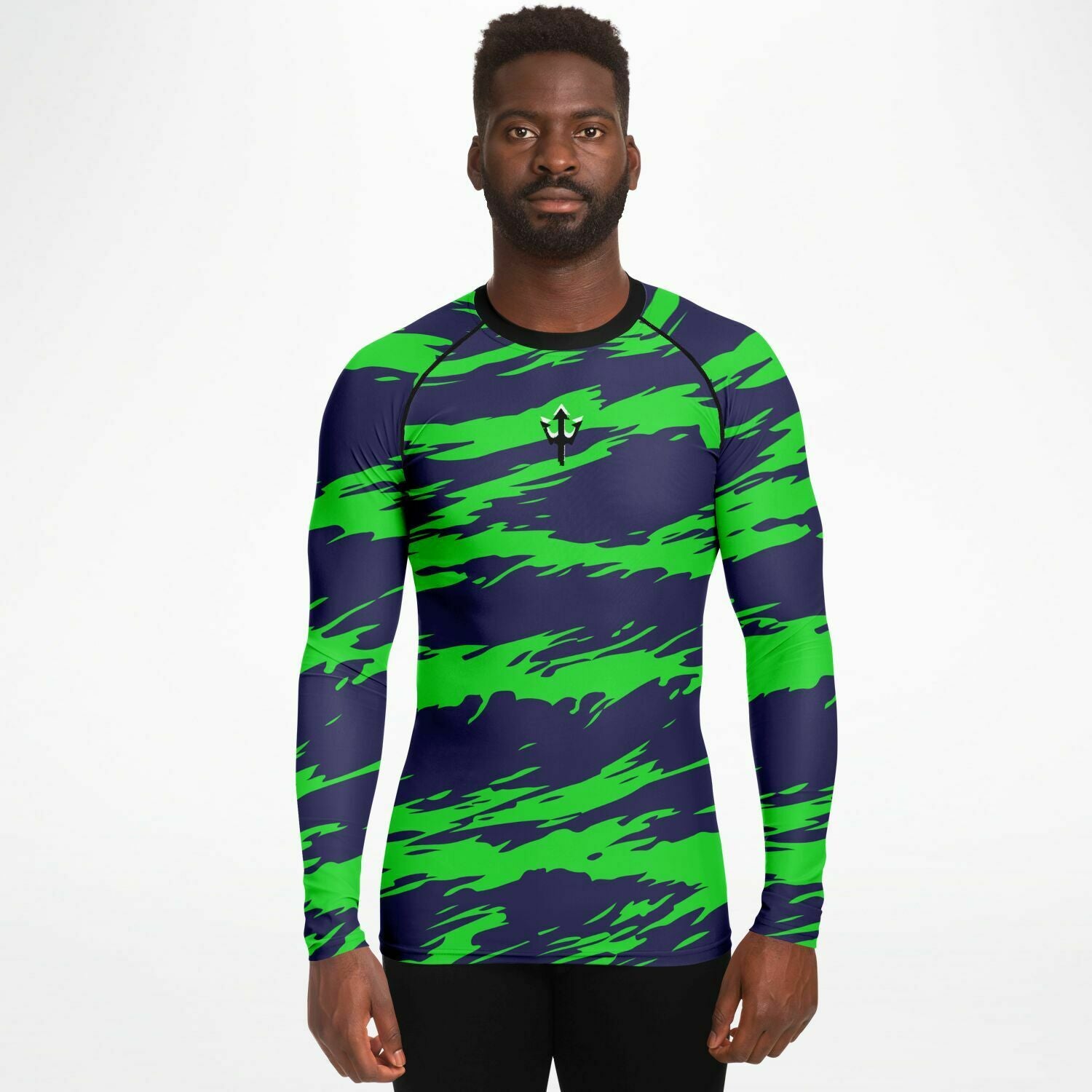 Men's LifeBy Blue-Green Rashguard - LifeBy Fitness