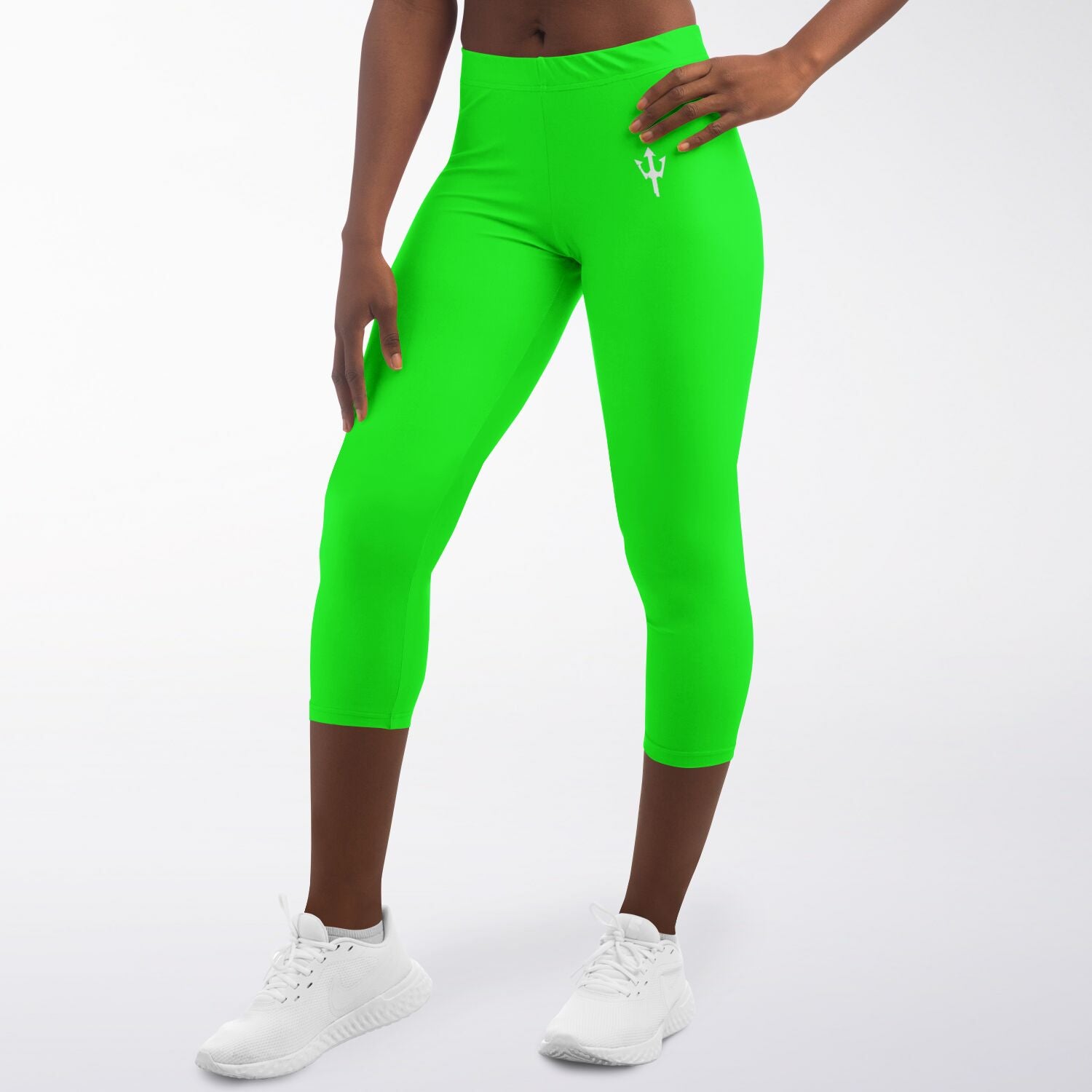 Women's LifeBy Viper Green Capri Leggings - LifeBy Fitness