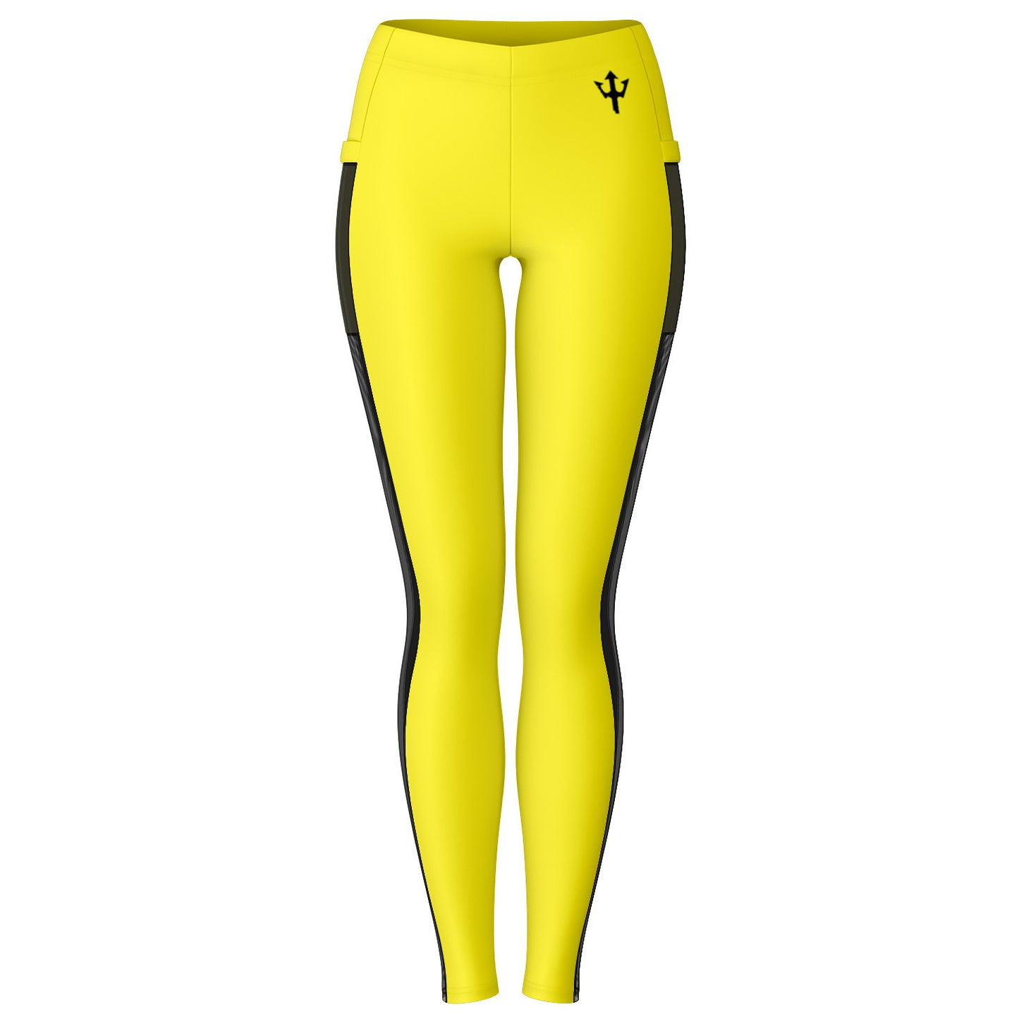 Women's LifeBy Yellow Mesh Pocket Legging