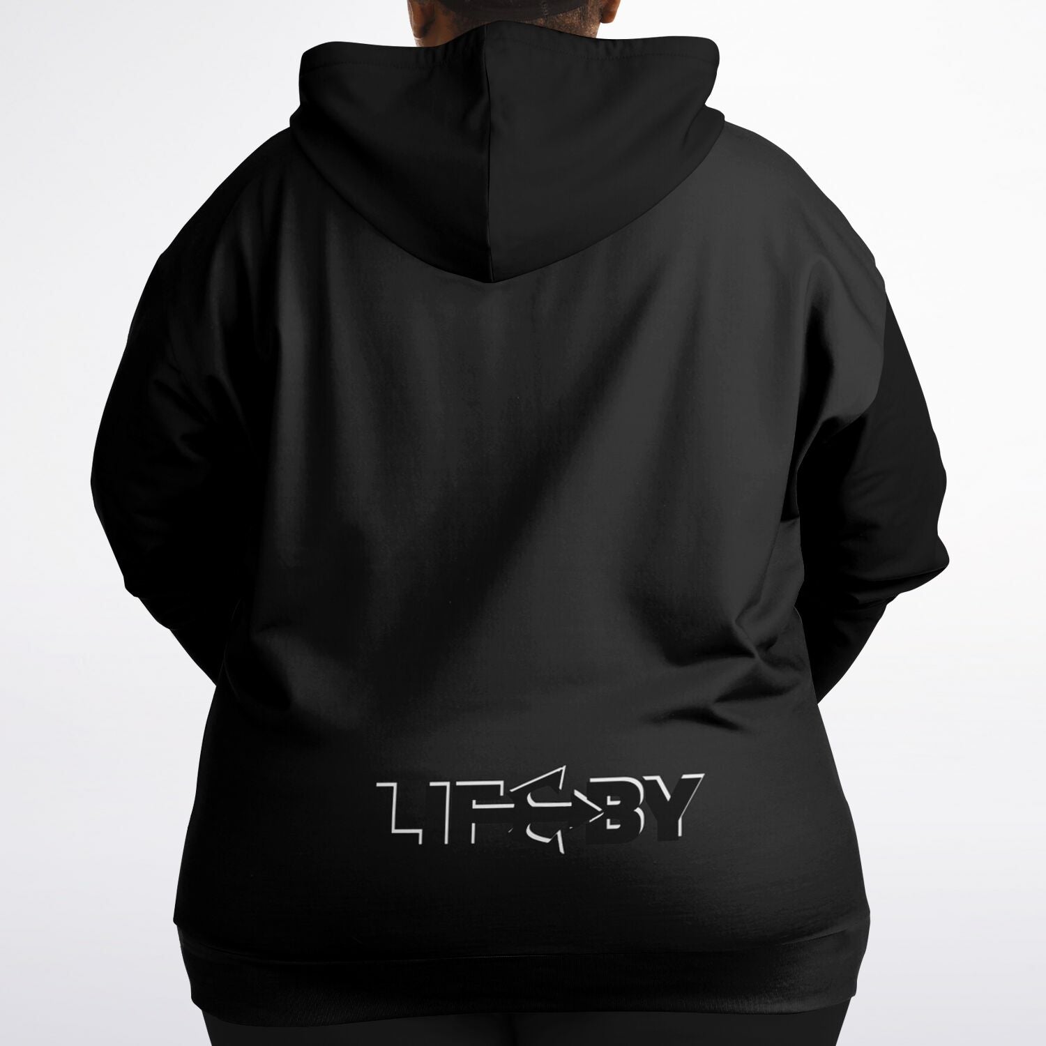 LifeBy Black Athletic Plus-size Ziphoodie - LifeBy Fitness