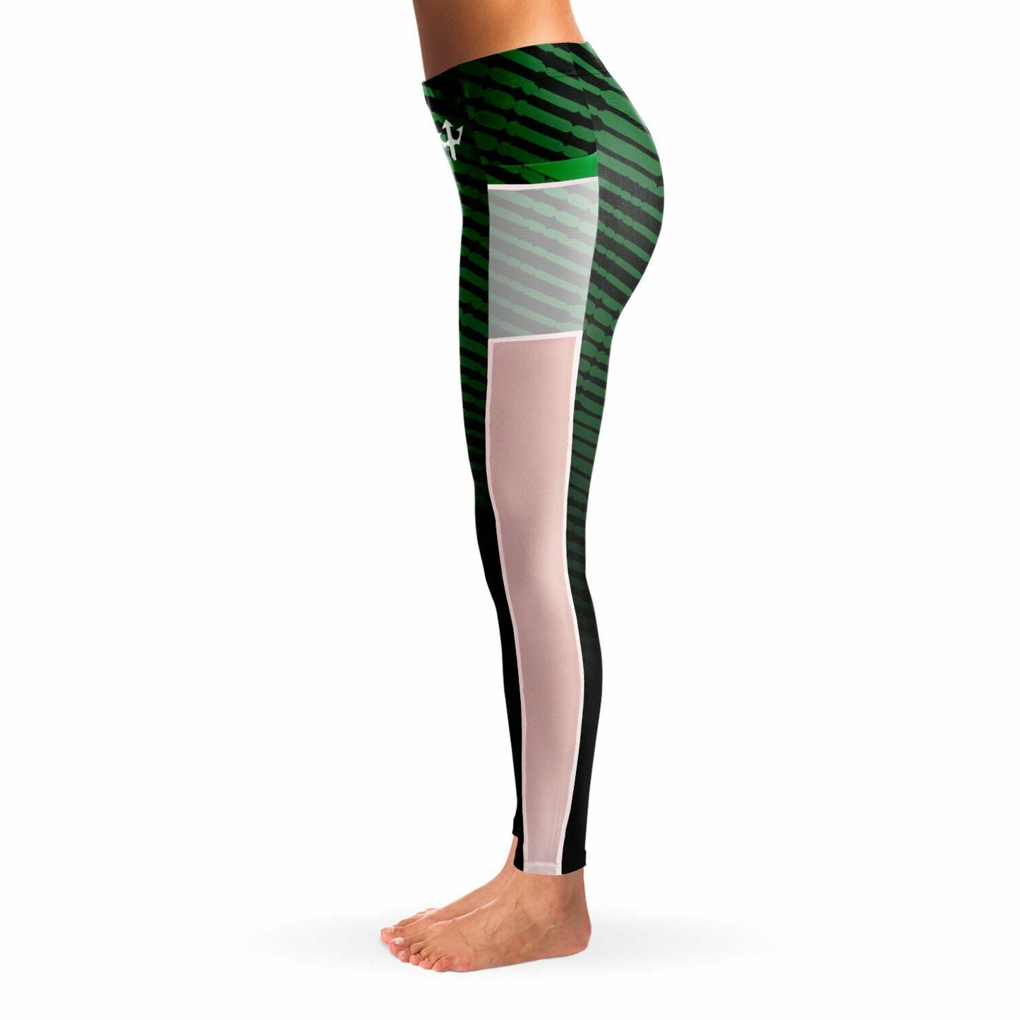 Women's LifeBy Faded Green Mesh Pocket Legging