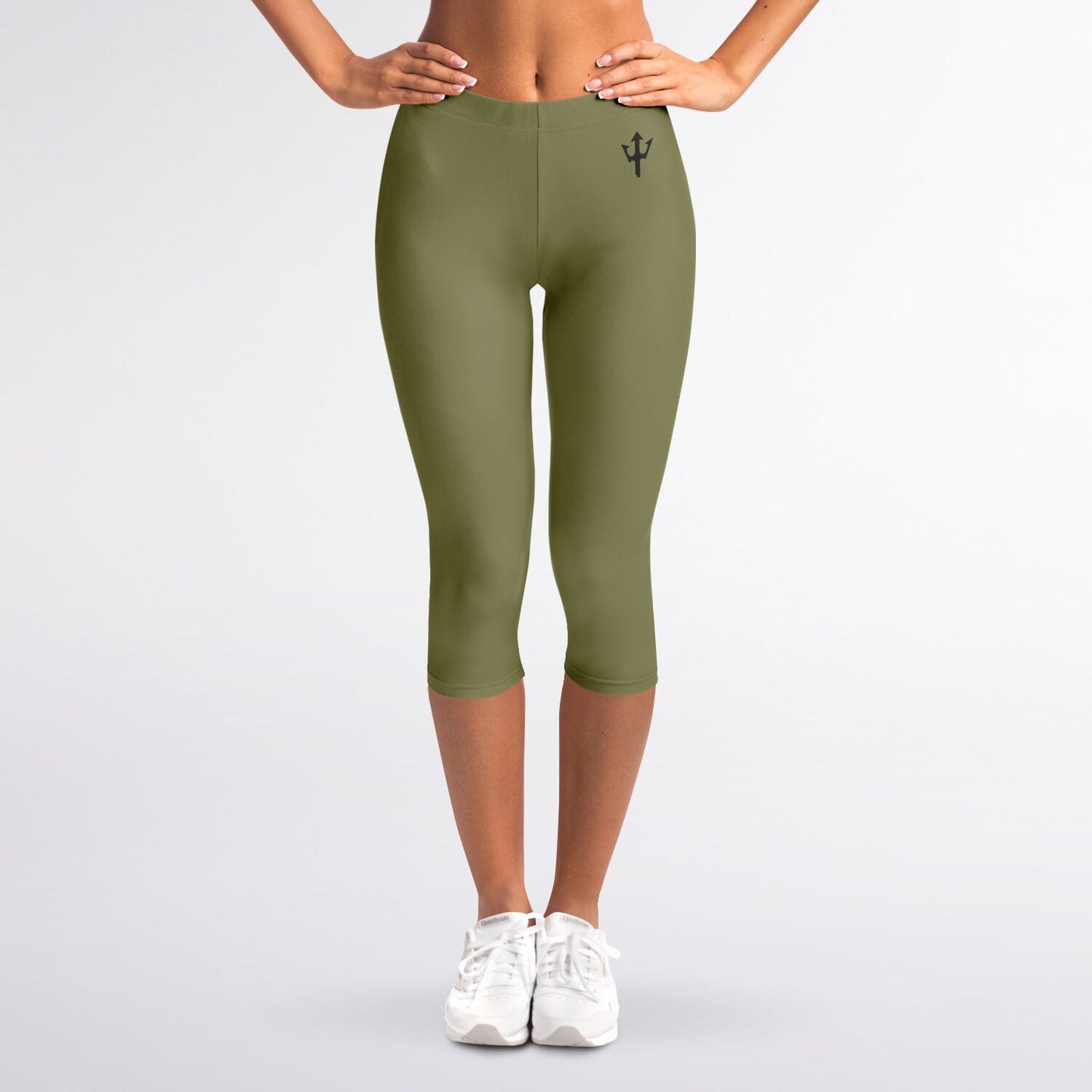 Women's LifeBy Khaki Capri Leggings - LifeBy Fitness