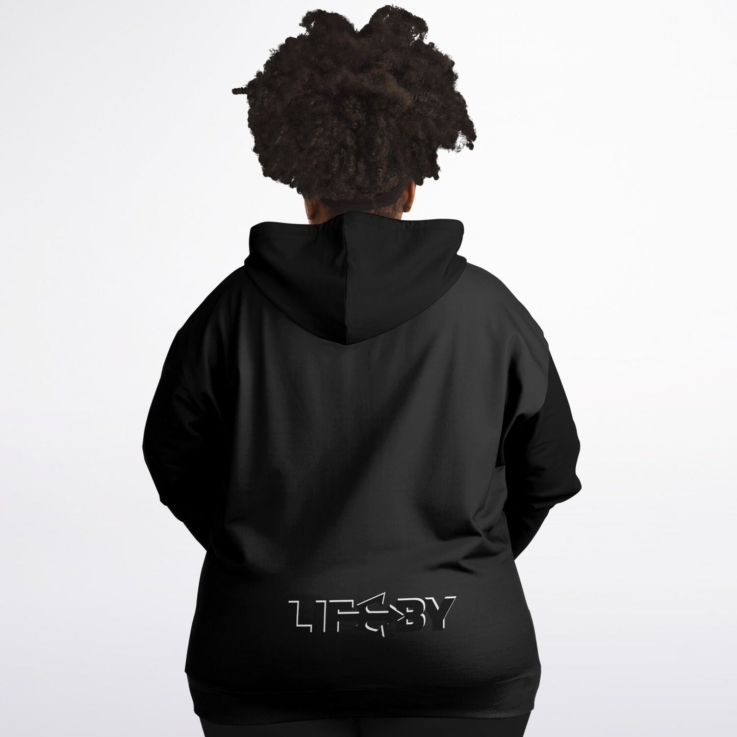 LifeBy Black Athletic Plus-size Ziphoodie - LifeBy Fitness