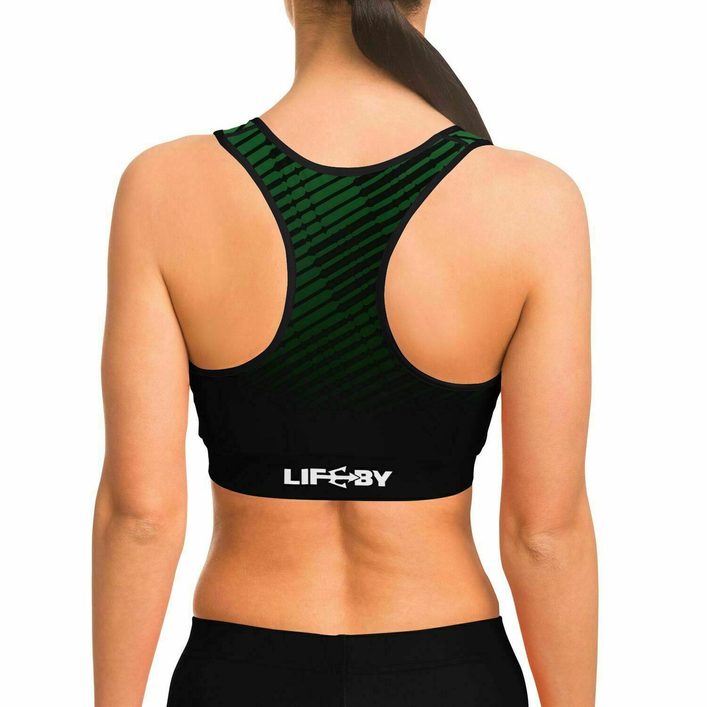 LifeBy Faded Green Sports Bra