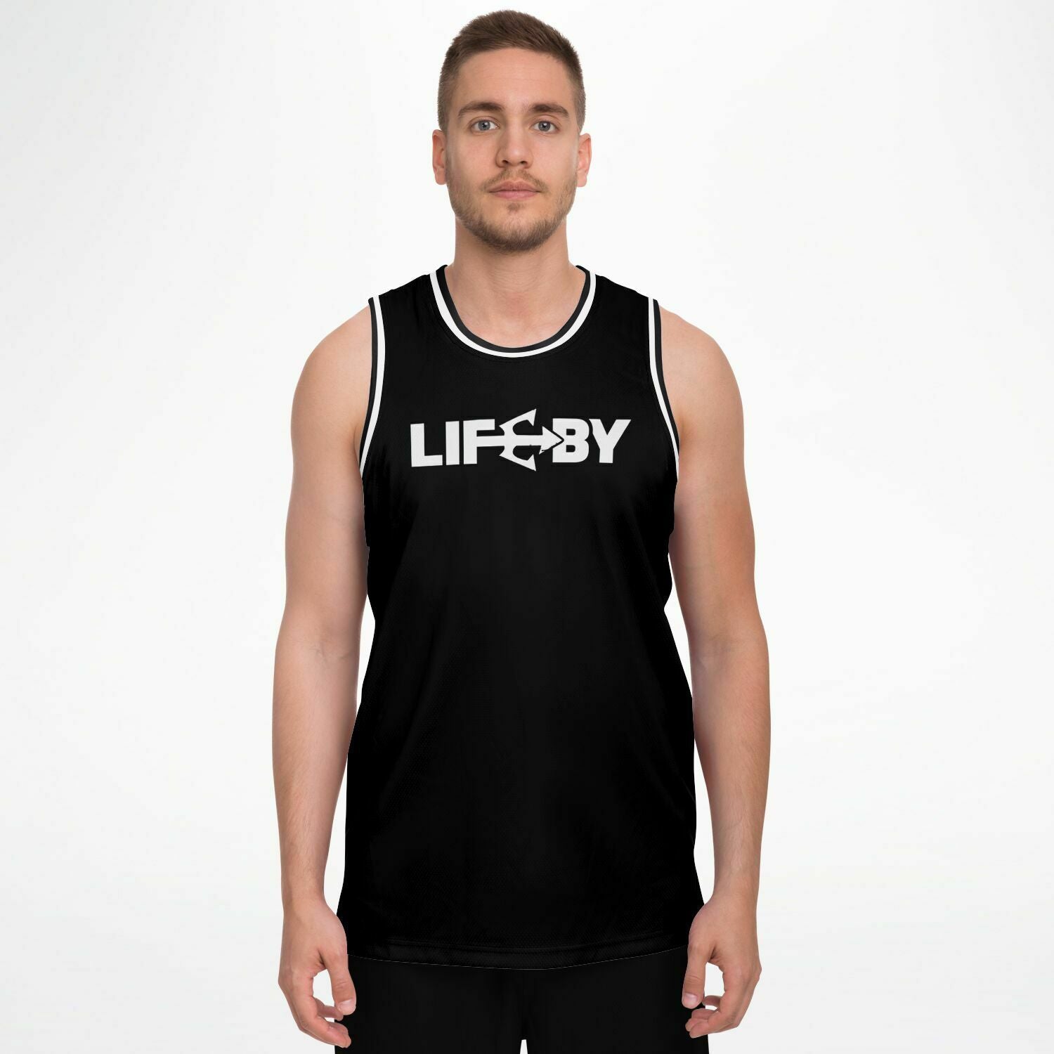 LifeBy Black Basketball Jersey - LifeBy Fitness