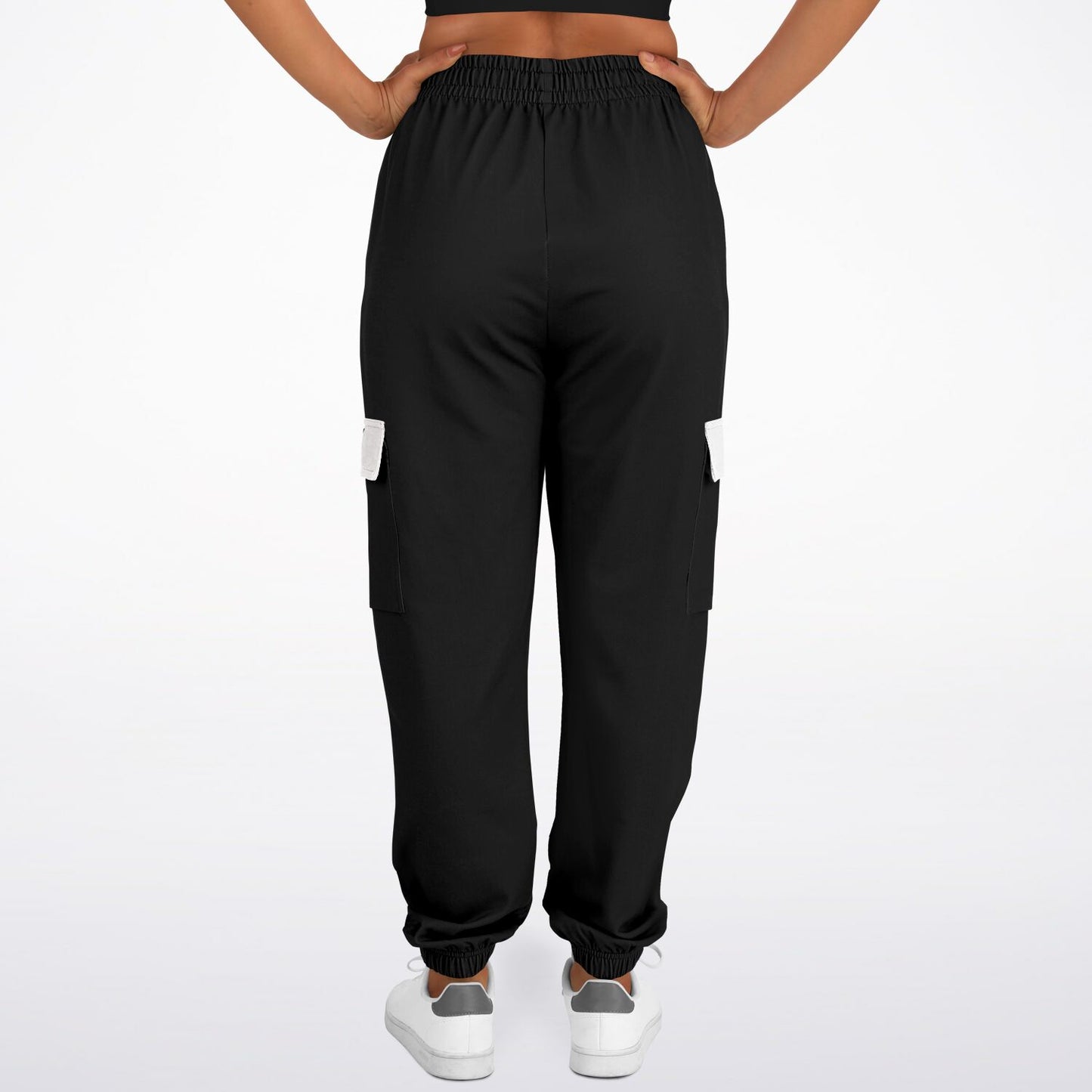 LifeBy Black Athletic Cargo Joggers - LifeBy Fitness