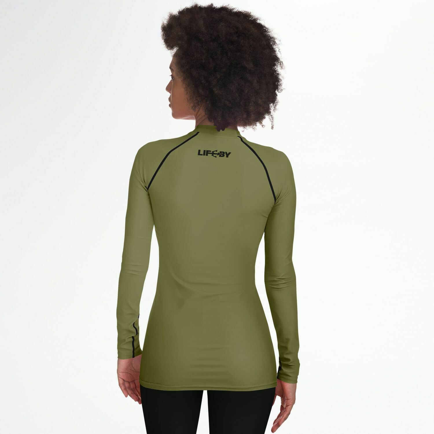 Women's LifeBy Khaki Rashguard - LifeBy Fitness