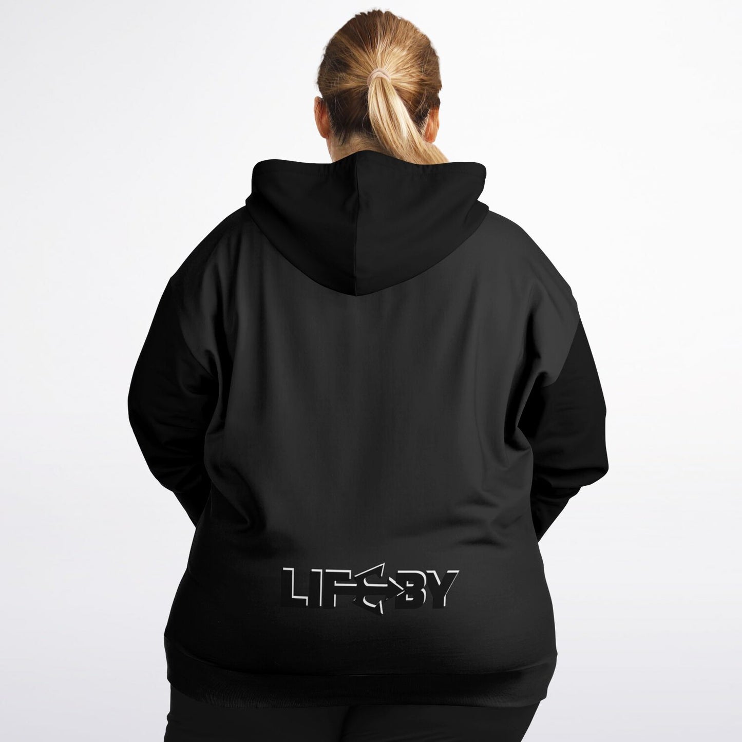 LifeBy Black Athletic Plus-size Ziphoodie - LifeBy Fitness