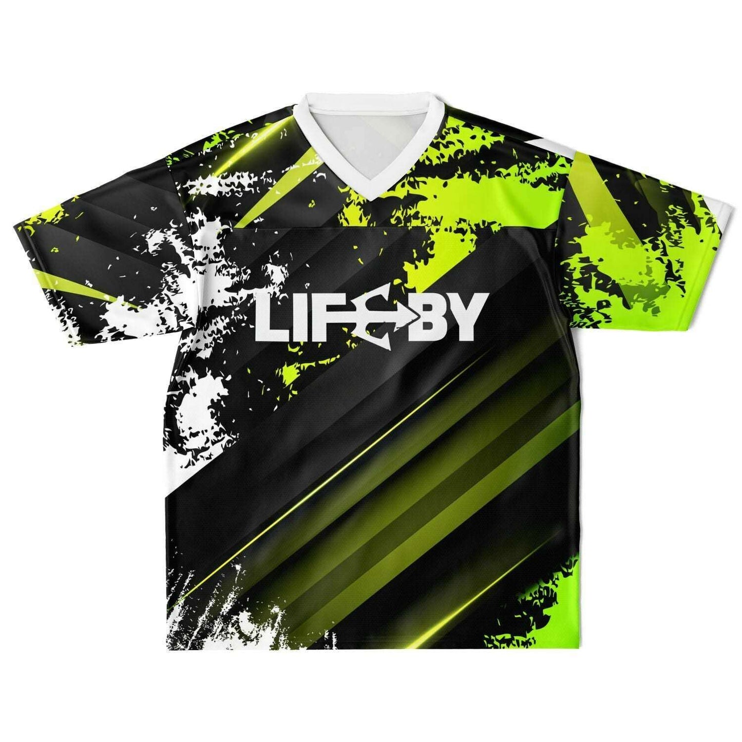 LifeBy Green Abstract Sports Jersey - LifeBy Fitness