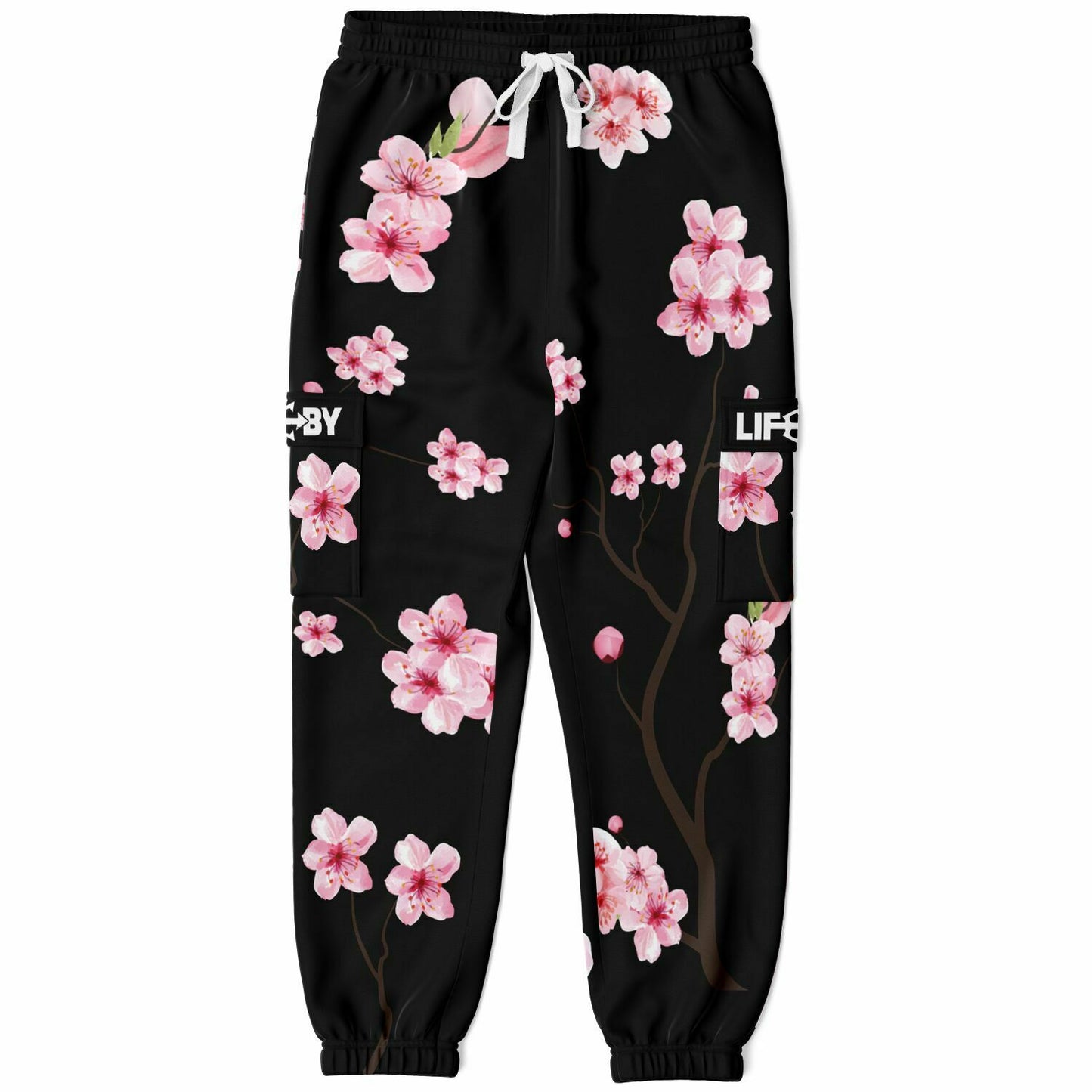 LifeBy Cherry Blossom Athletic Cargo Joggers - LifeBy Fitness