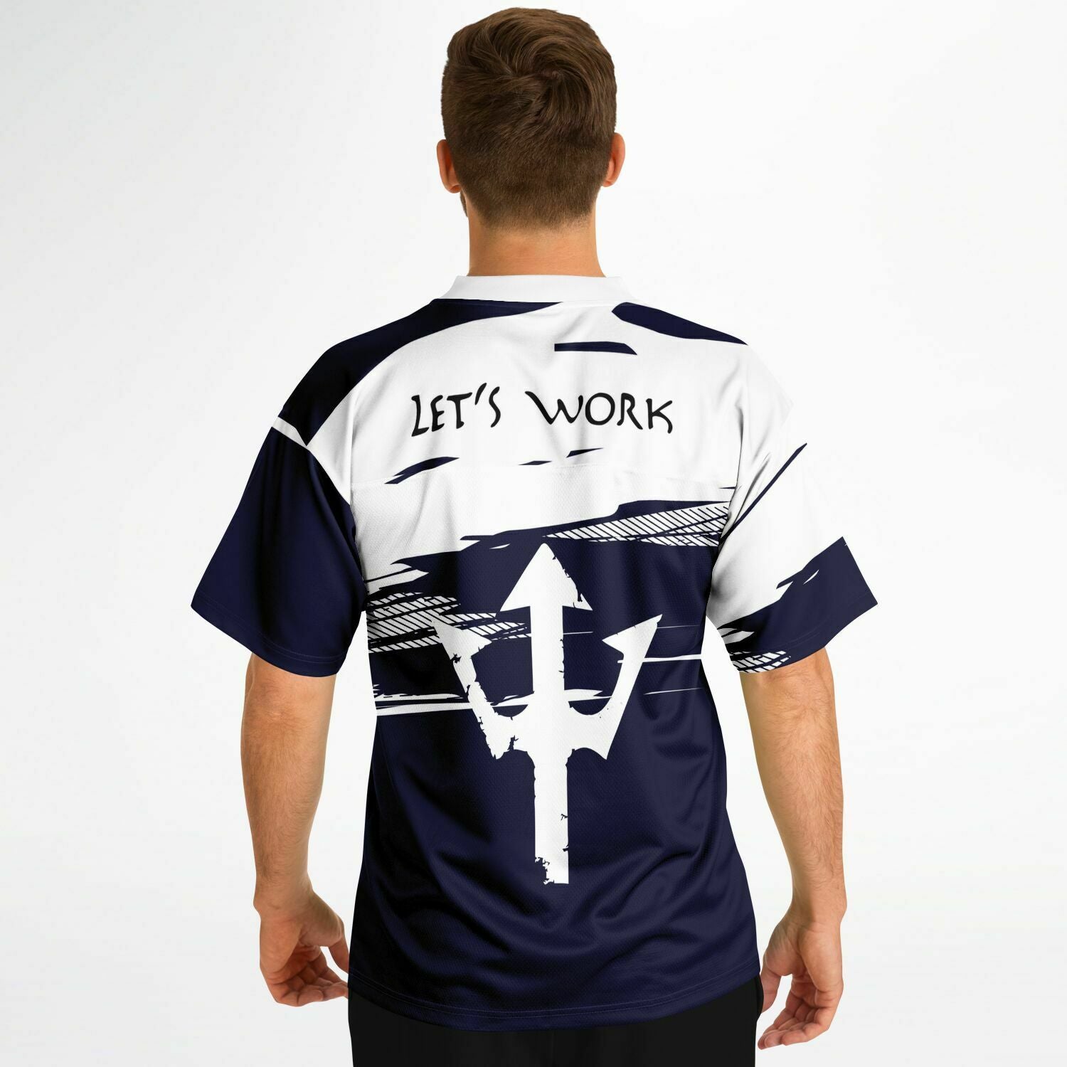 LifeBy Blue-White Sports Jersey - LifeBy Fitness