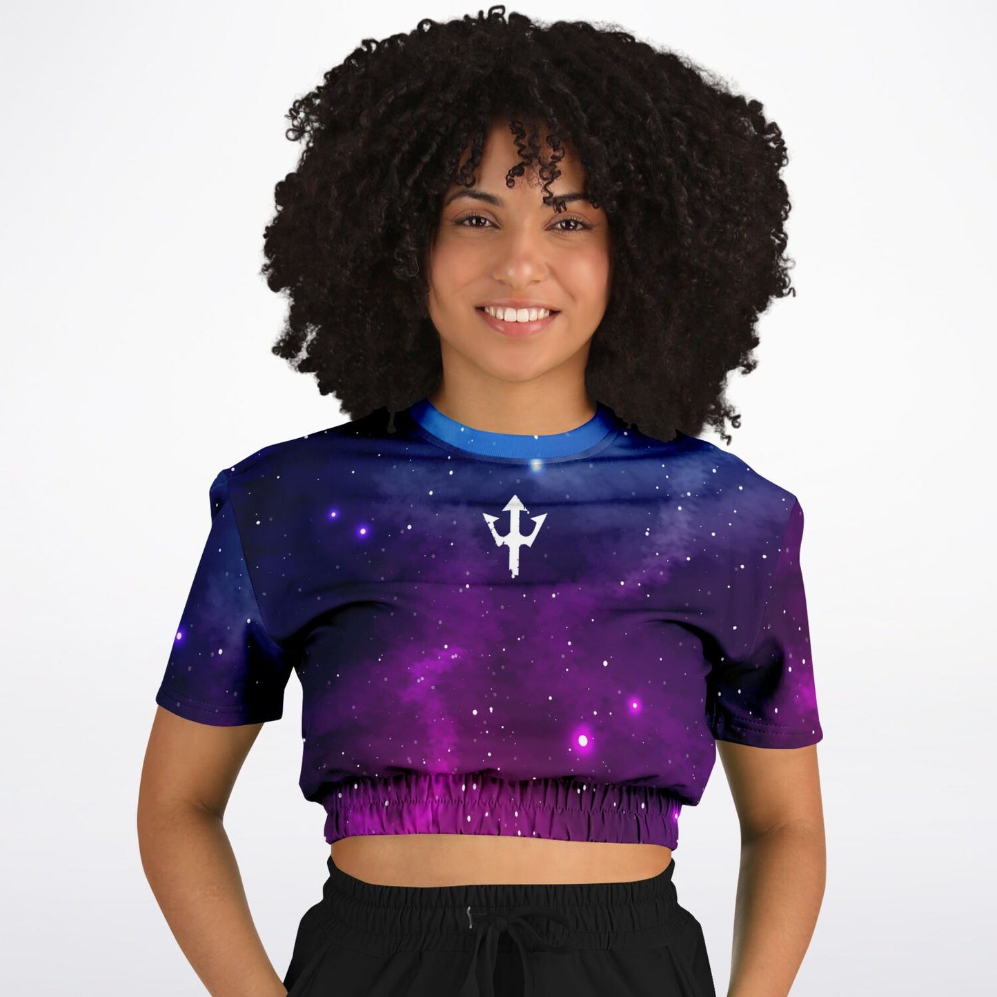 Women's LifeBy Night Sky Athletic Cropped Sweatshirt - LifeBy Fitness