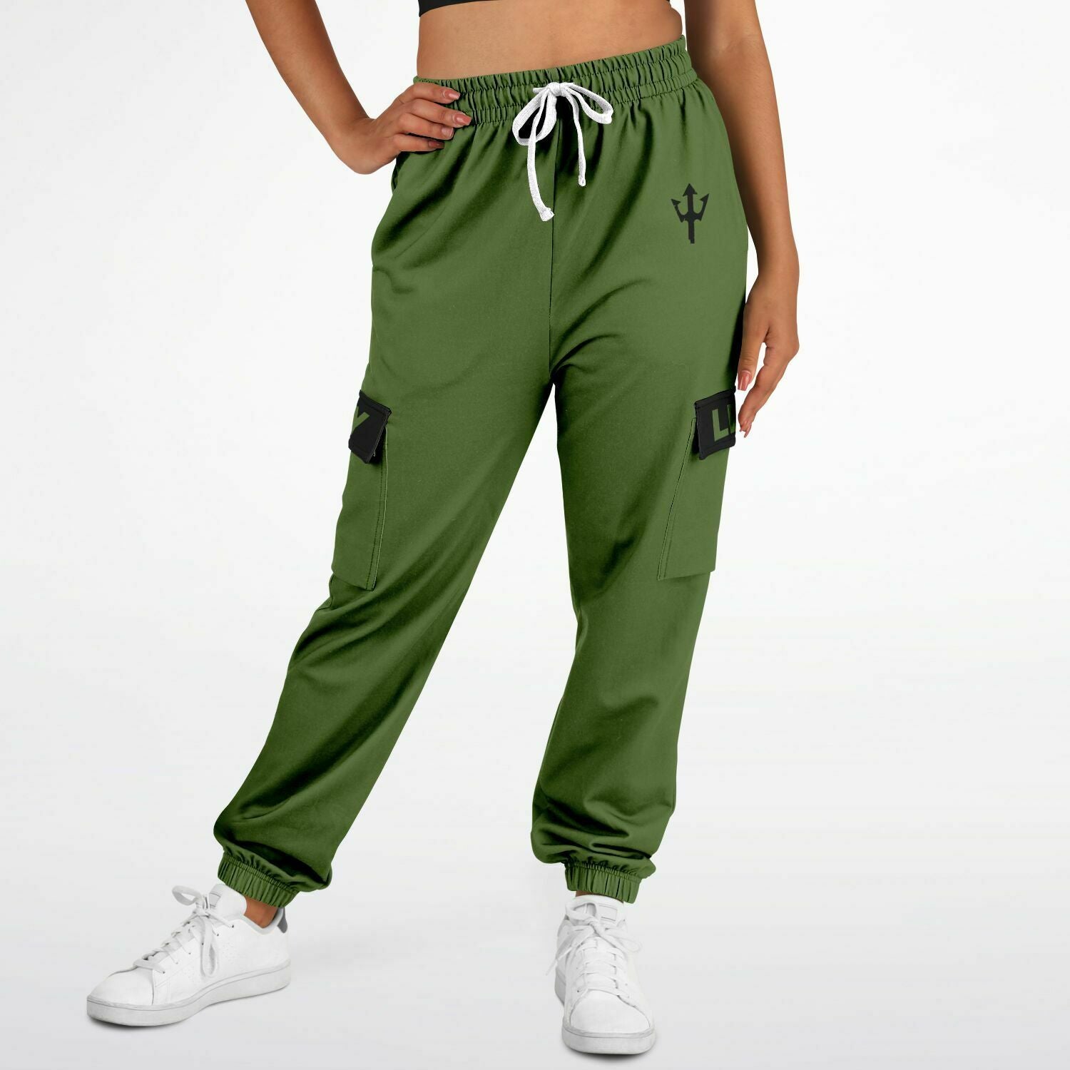 LifeBy Military Green Athletic Cargo Joggers - LifeBy Fitness