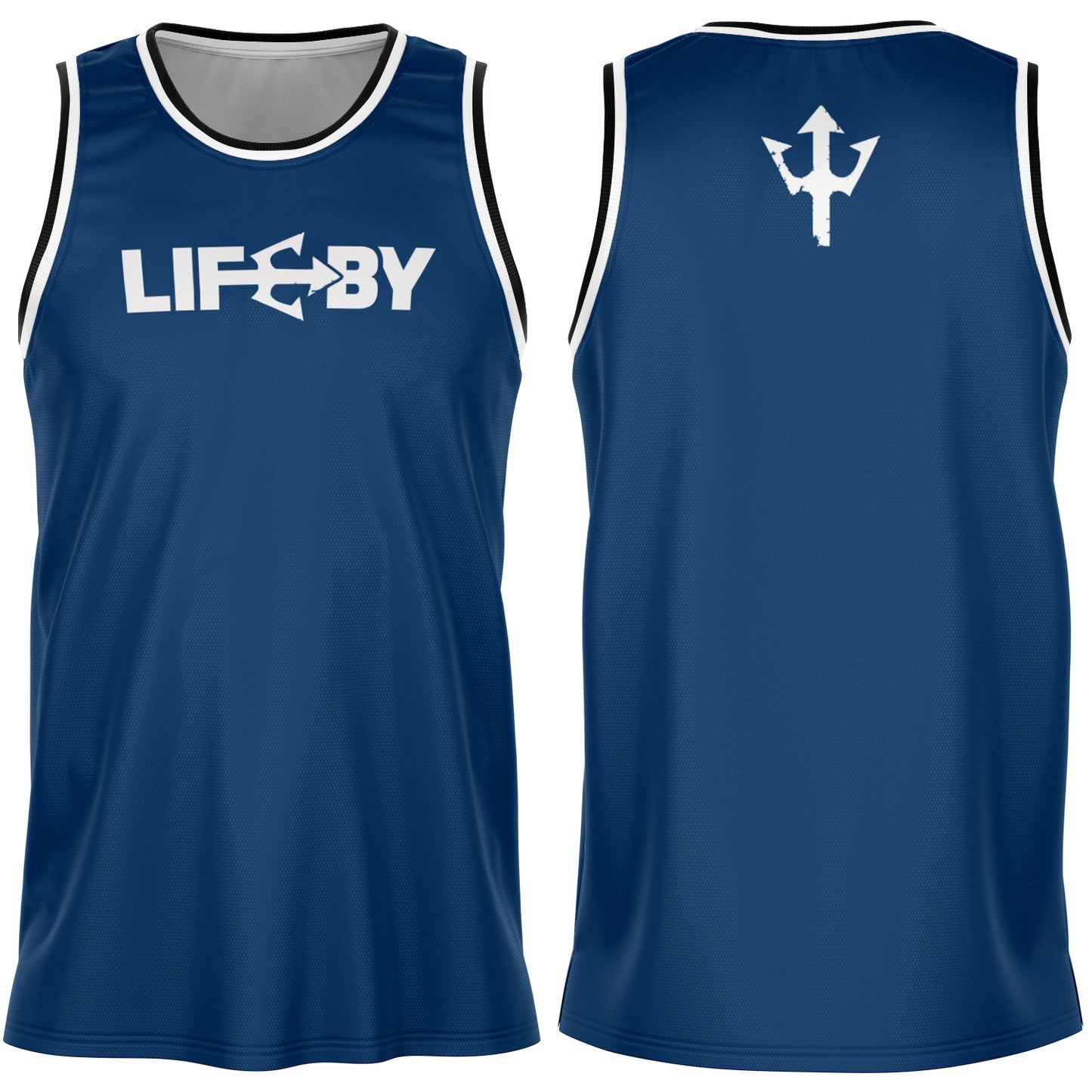 LifeBy Navy Blue  Basketball Jersey - LifeBy Fitness