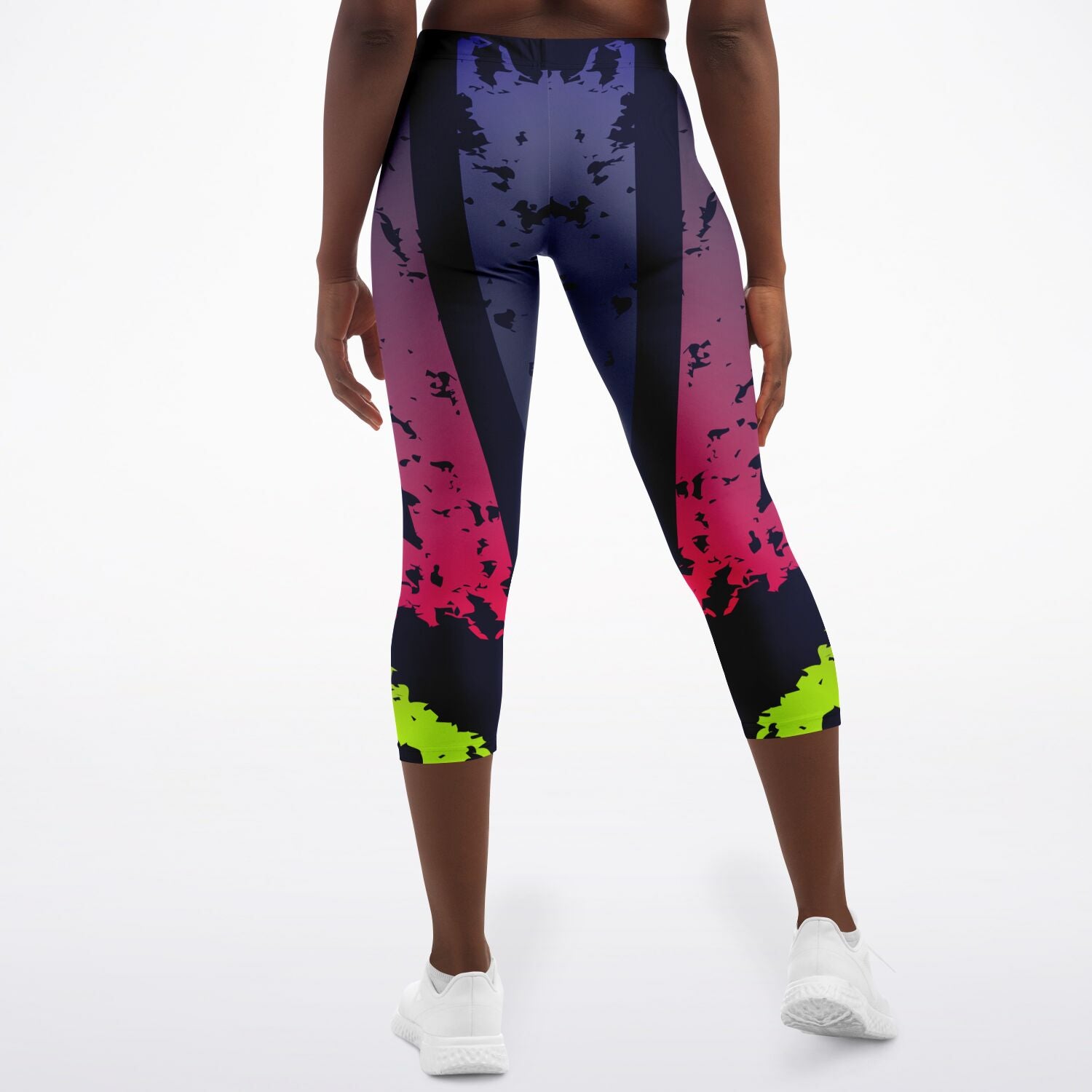 Women's LifeBy Tri-Colour Capri Leggings - LifeBy Fitness