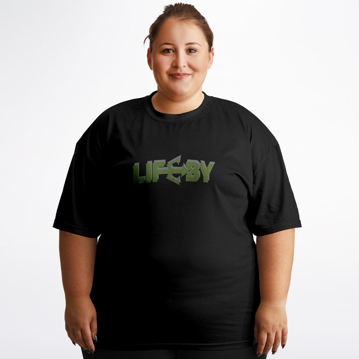 LifeBy Black Plus-size T-Shirt - LifeBy Fitness