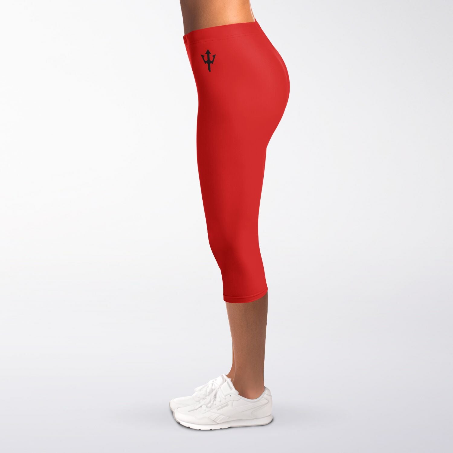 Women's LifeBy Red Capri Leggings - LifeBy Fitness