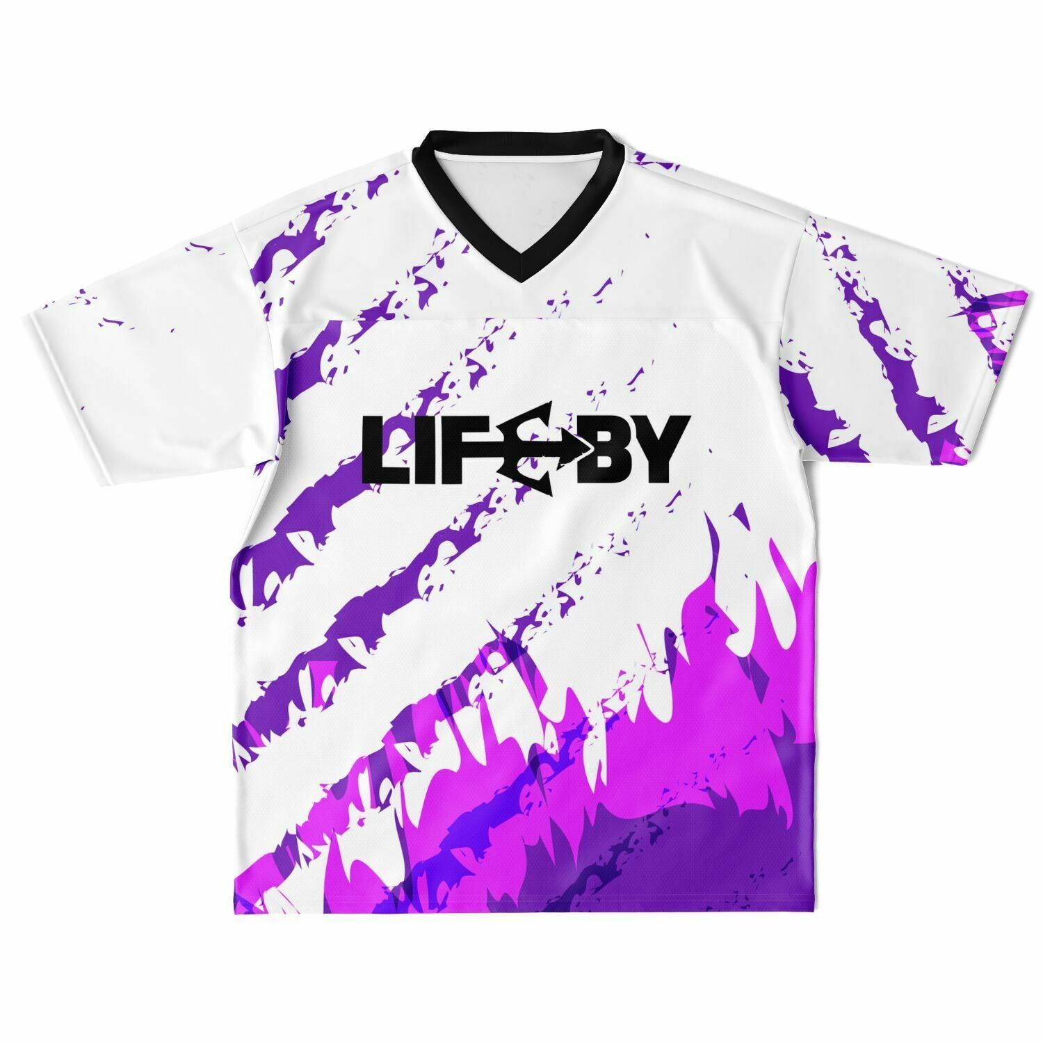 LifeBy Purple-White Sports Jersey - LifeBy Fitness