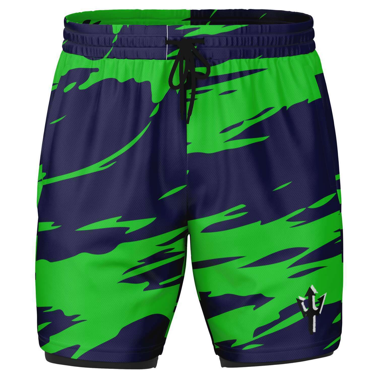 Men's LifeBy Blue-Green 2-in-1 Shorts - LifeBy Fitness