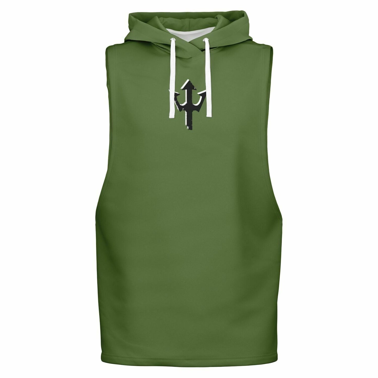 Green Sleeveless Hoodie