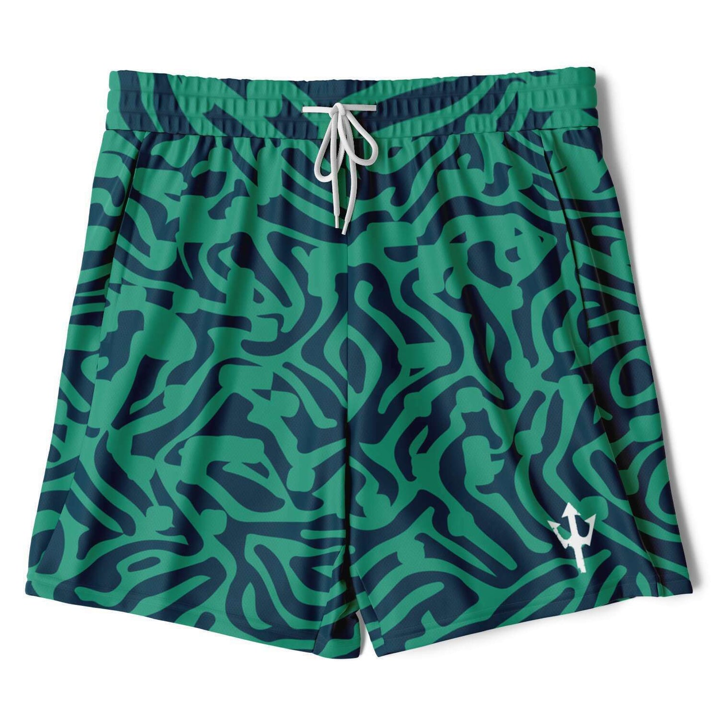 Men's LifeBy Green Pattern 2-in-1 Shorts - LifeBy Fitness