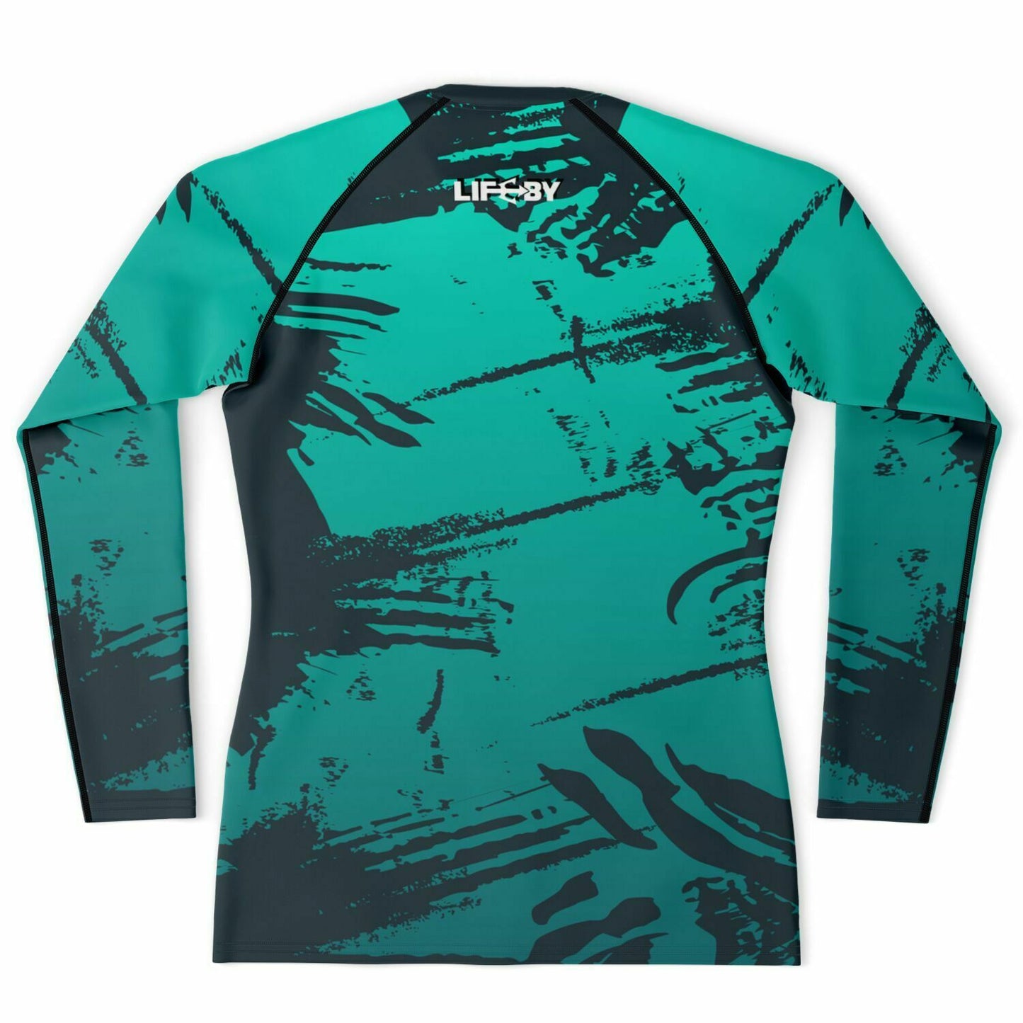 Men's LifeBy Blue Abstract Rashguard - LifeBy Fitness