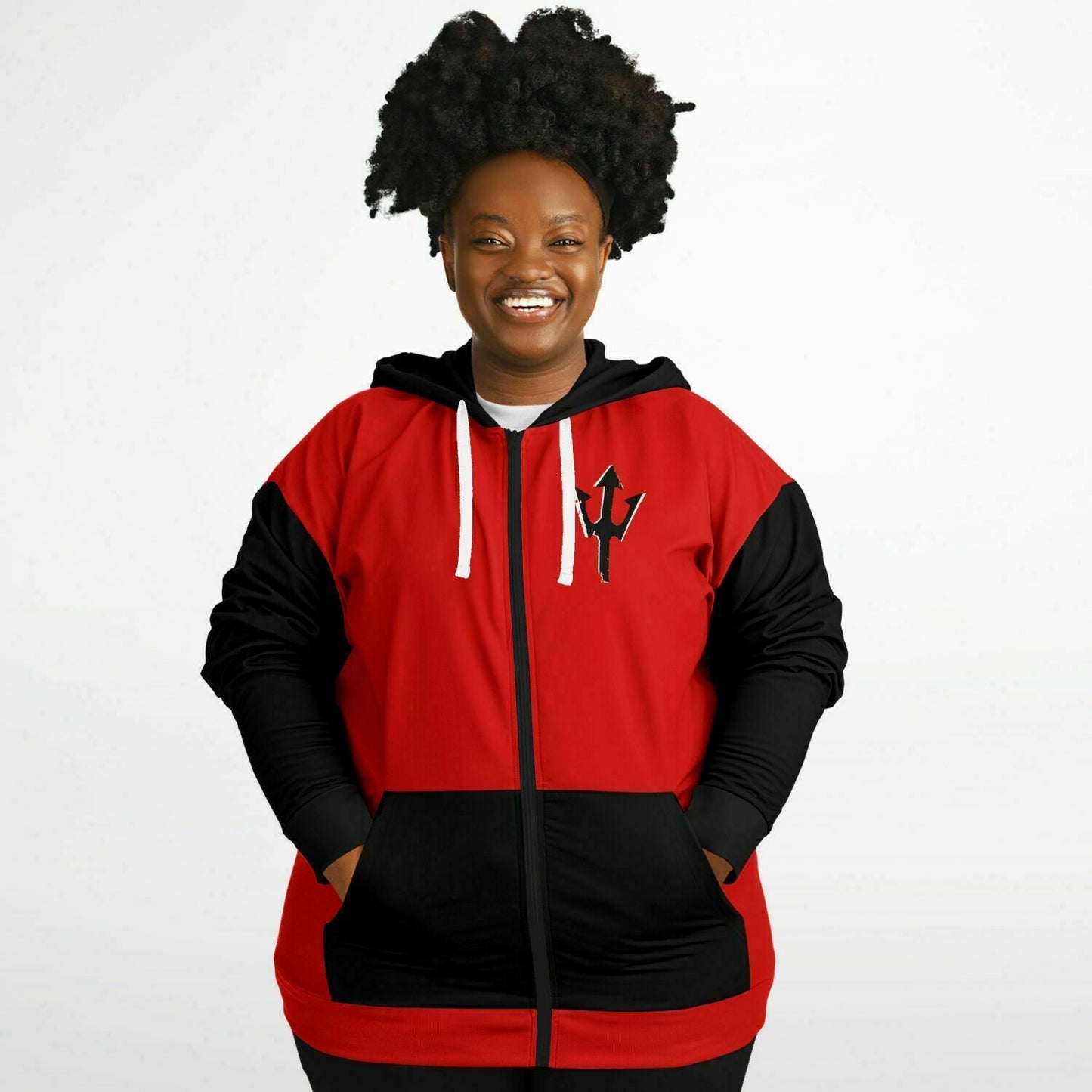 LifeBy Red Athletic Plus-size Ziphoodie - LifeBy Fitness