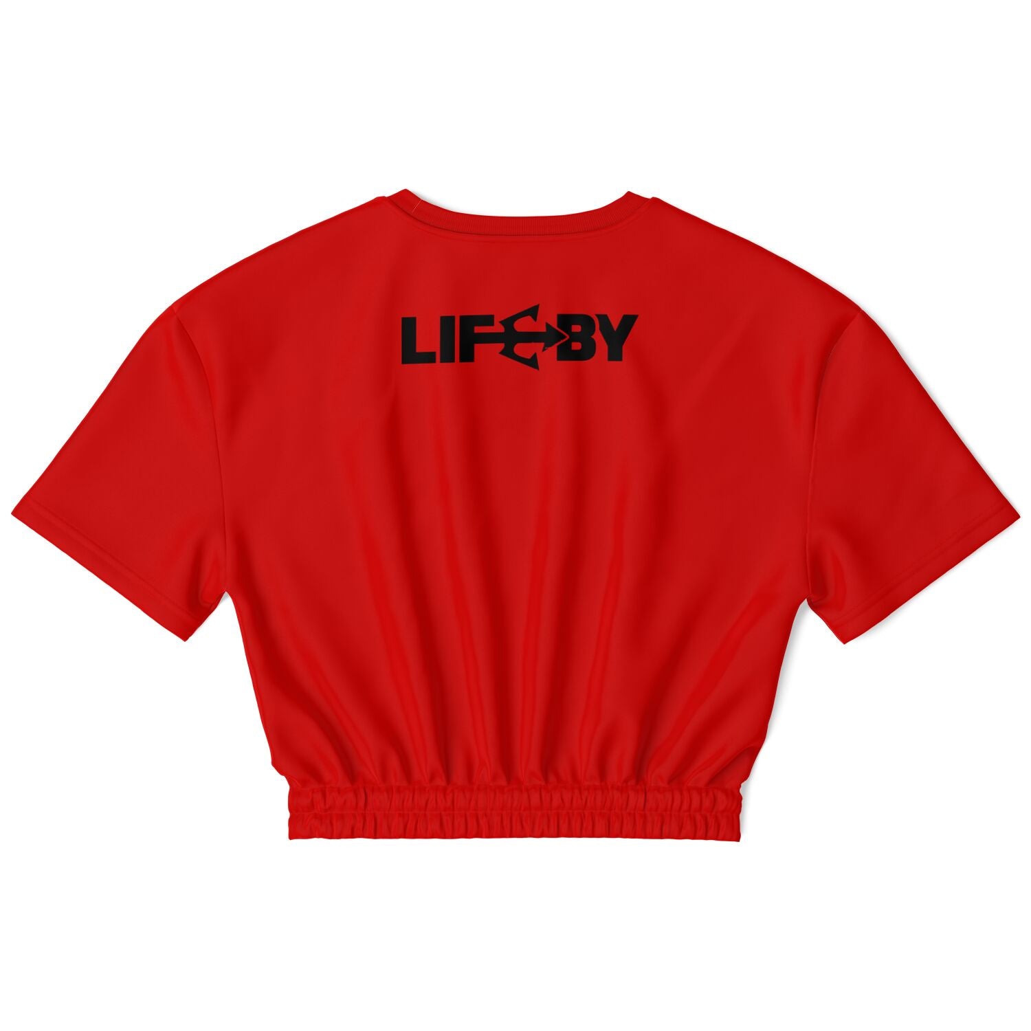 Women's LifeBy Red Athletic Cropped Sweatshirt - LifeBy Fitness