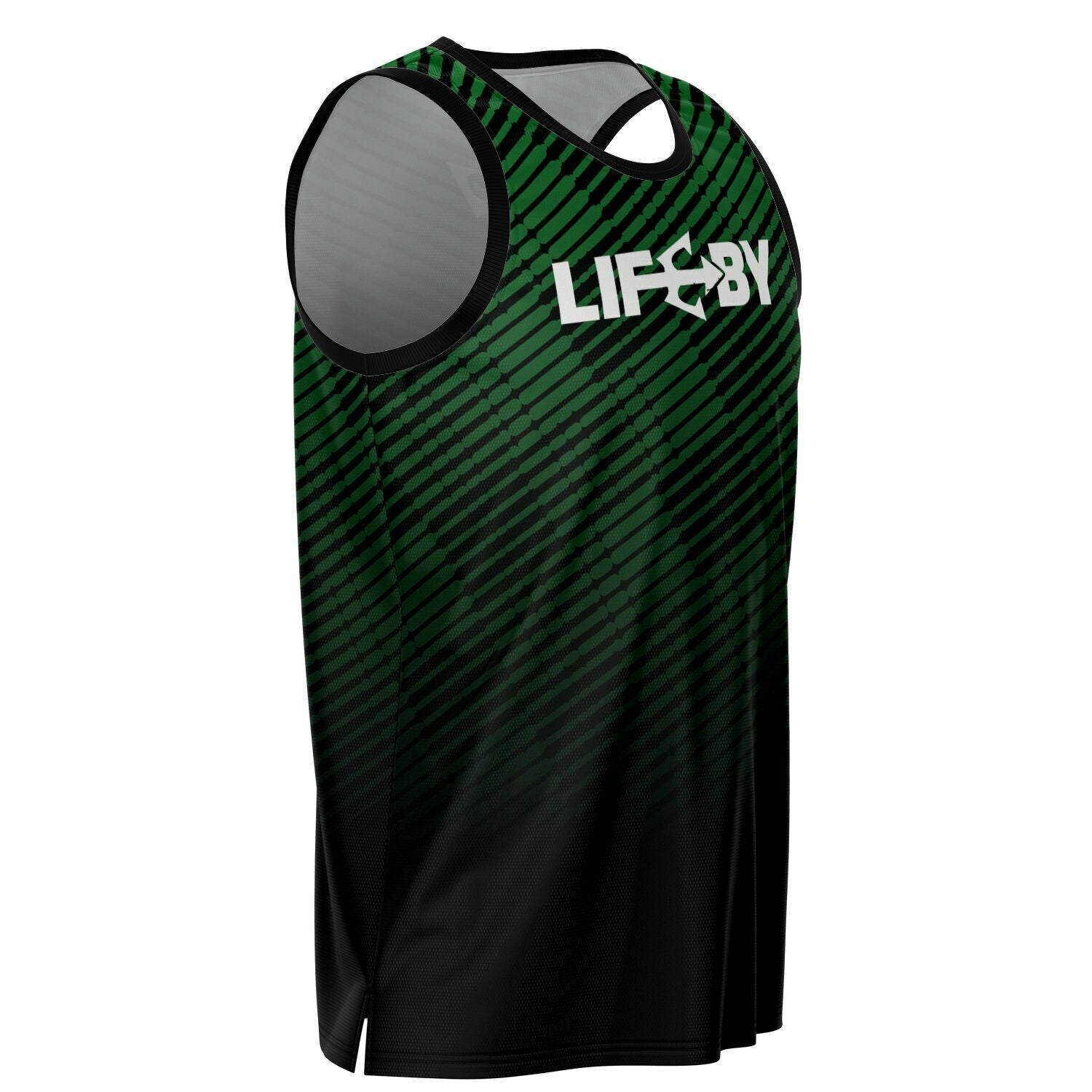 LifeBy Green Faded Basketball Jersey - LifeBy Fitness