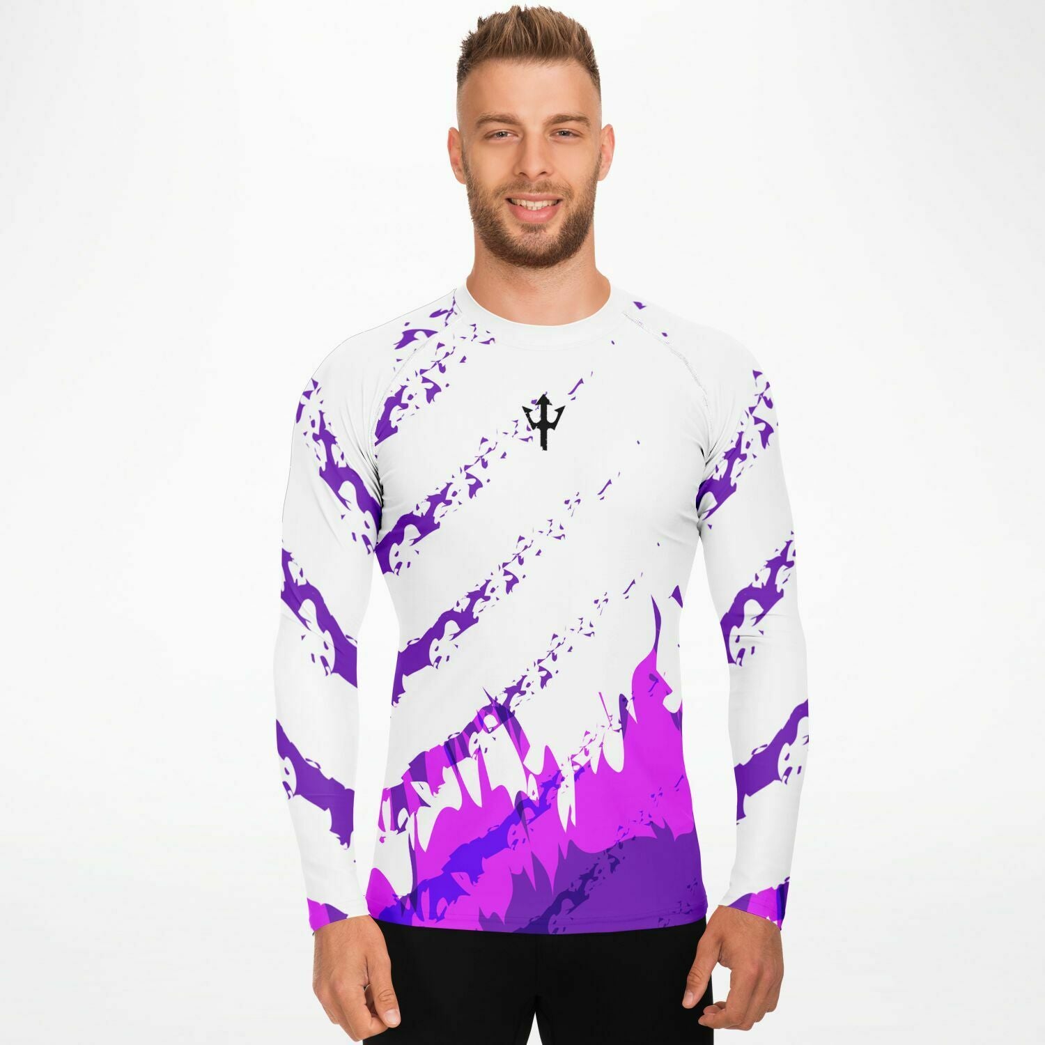 Men's LifeBy Purple Flame Rashguard - LifeBy Fitness