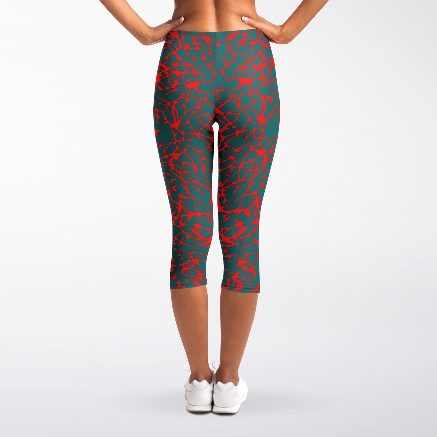 Women's LifeBy Red Lava Capri Leggings - LifeBy Fitness