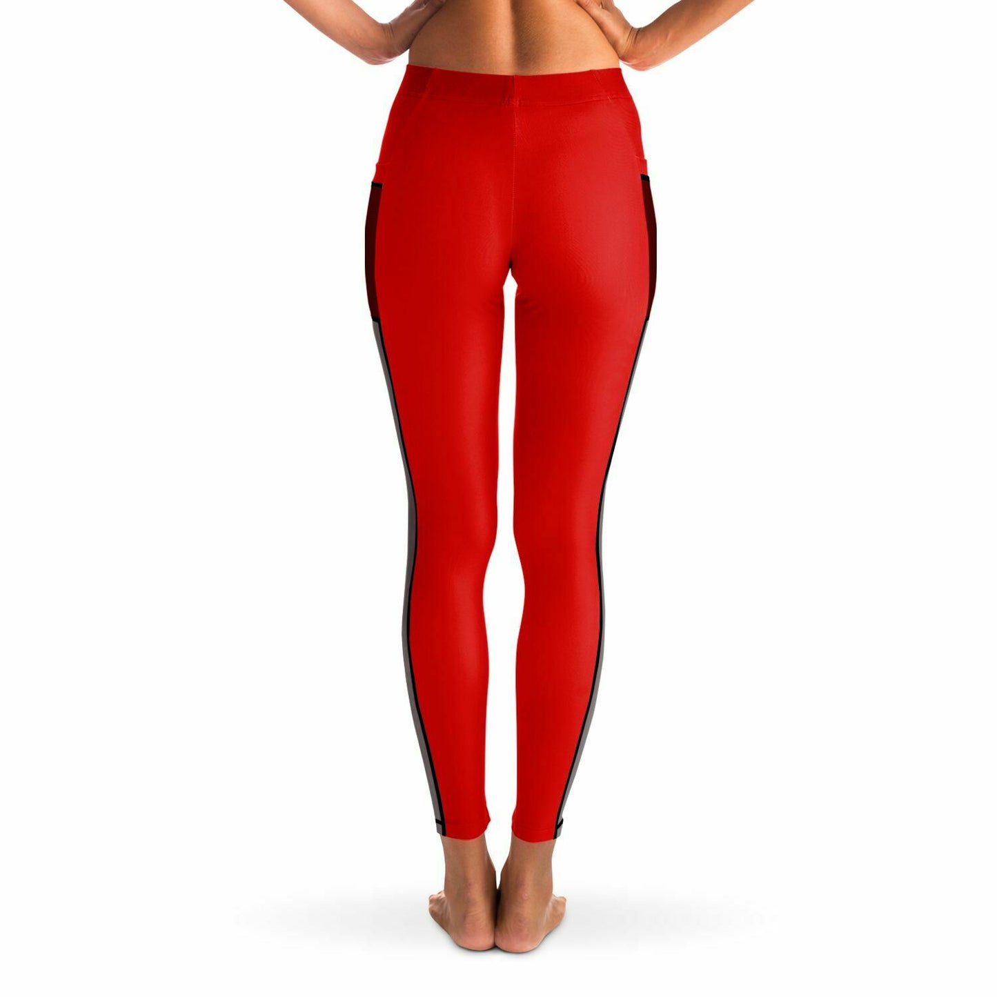 Women's LifeBy Red Mesh Pocket Legging