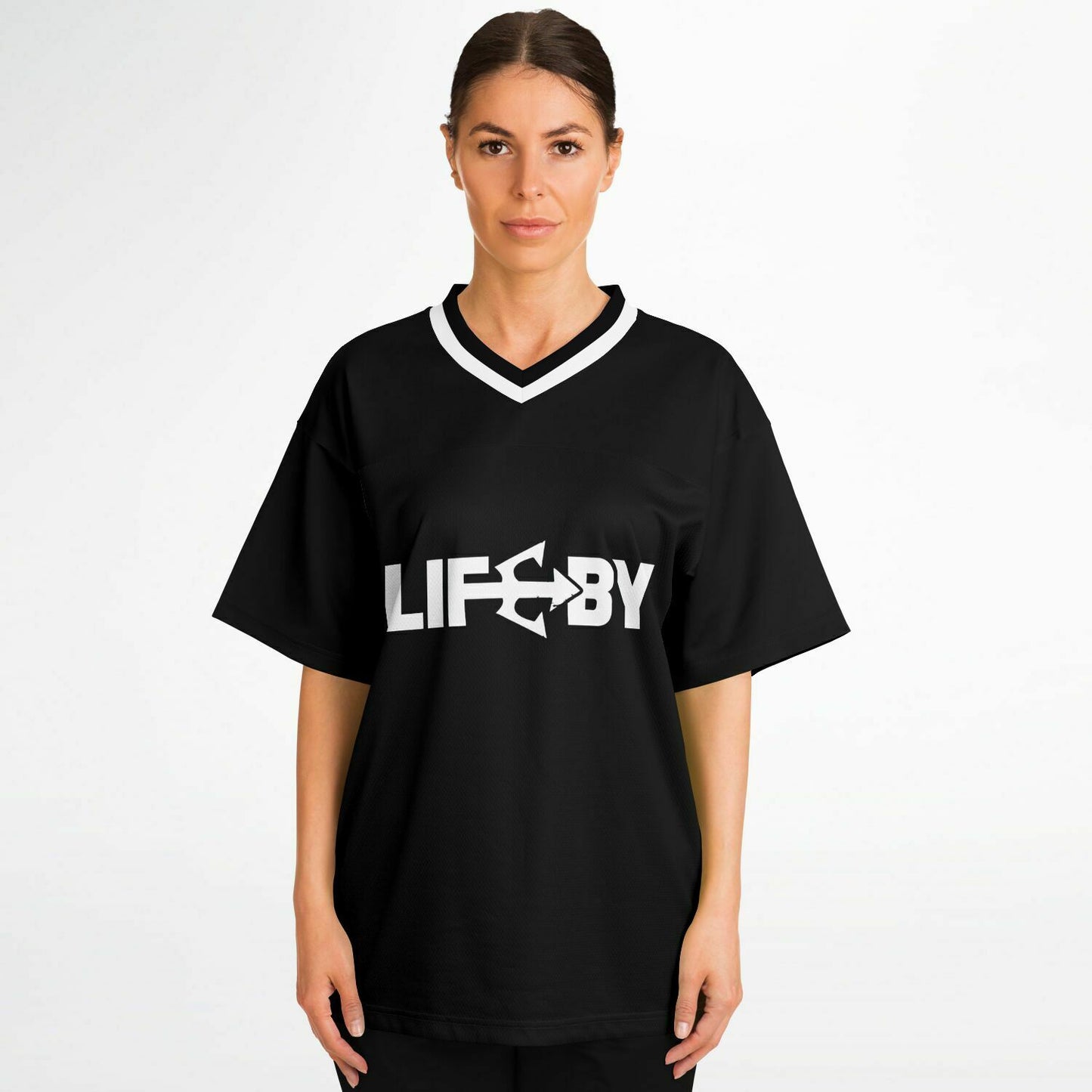 LifeBy  Black Sports Jersey - LifeBy Fitness