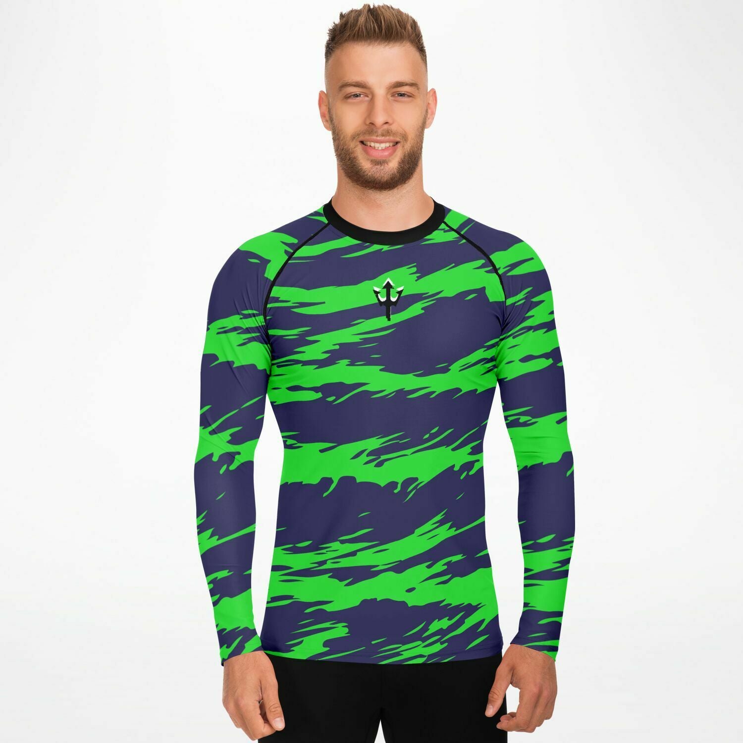 Men's LifeBy Blue-Green Rashguard - LifeBy Fitness