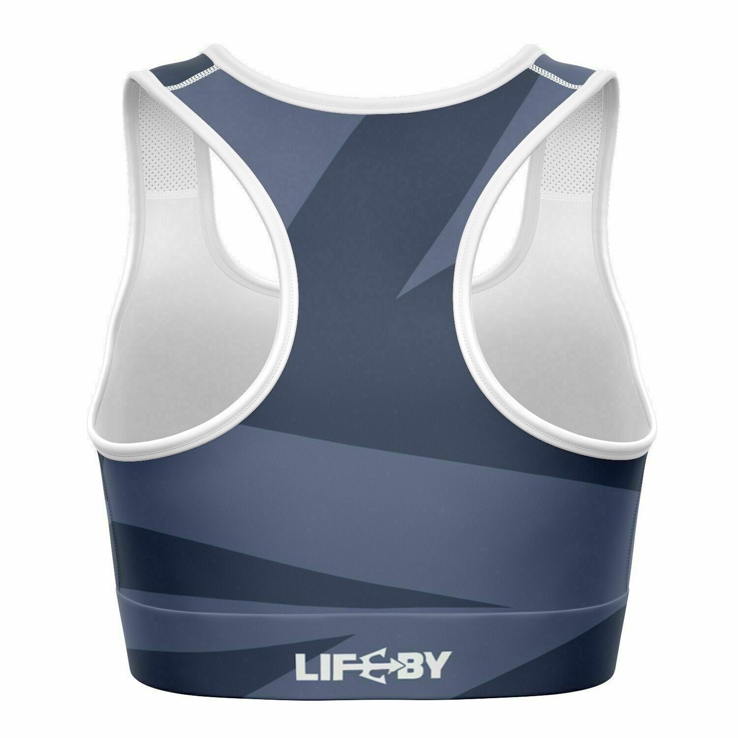 LifeBy Blue Abstract Sports Bra