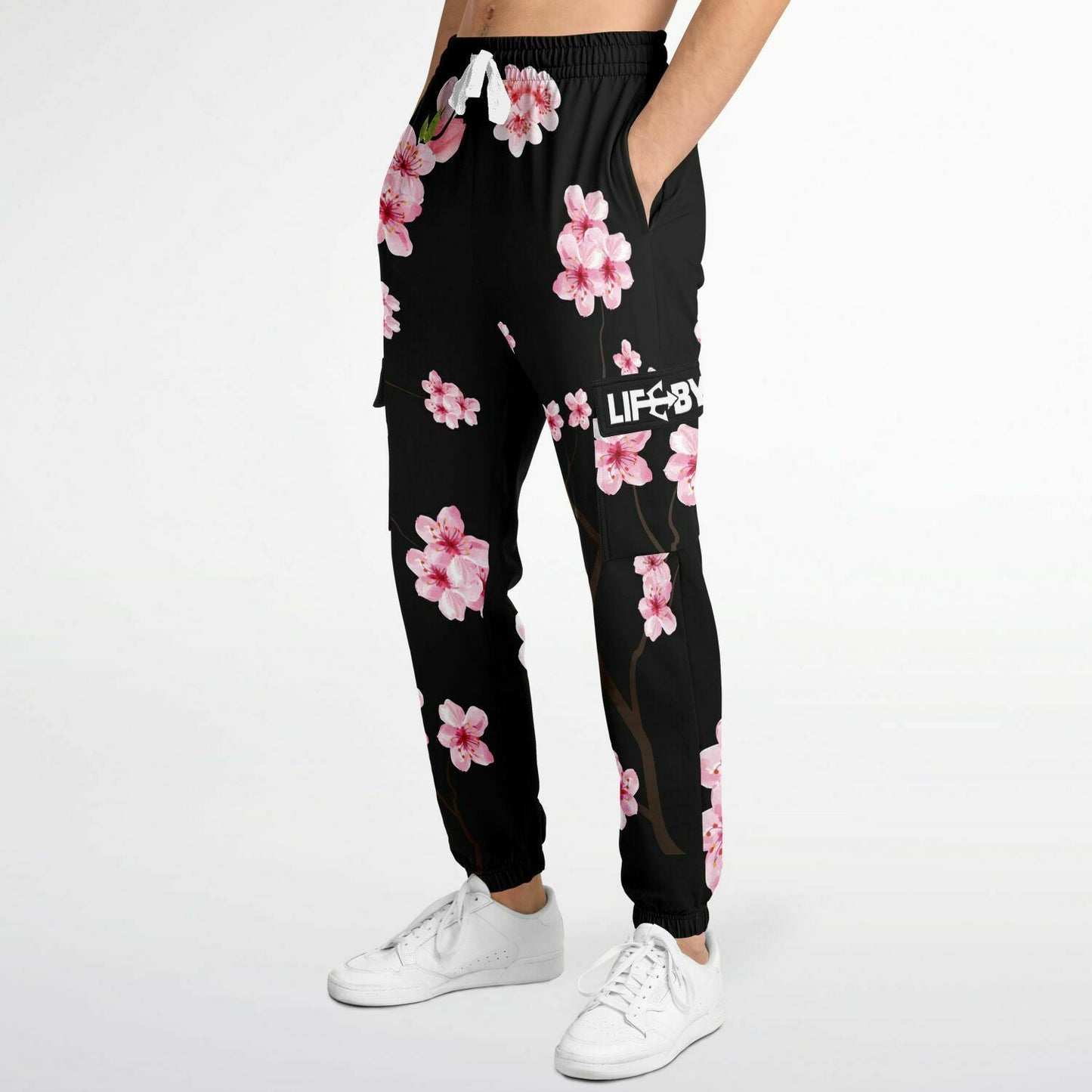 LifeBy Cherry Blossom Athletic Cargo Joggers - LifeBy Fitness