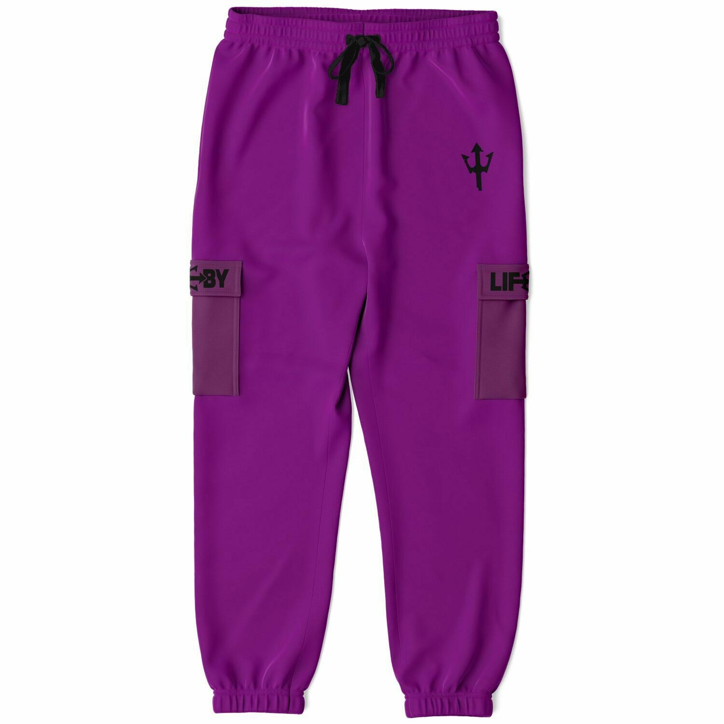 LifeBy Purple Athletic Cargo Joggers - LifeBy Fitness