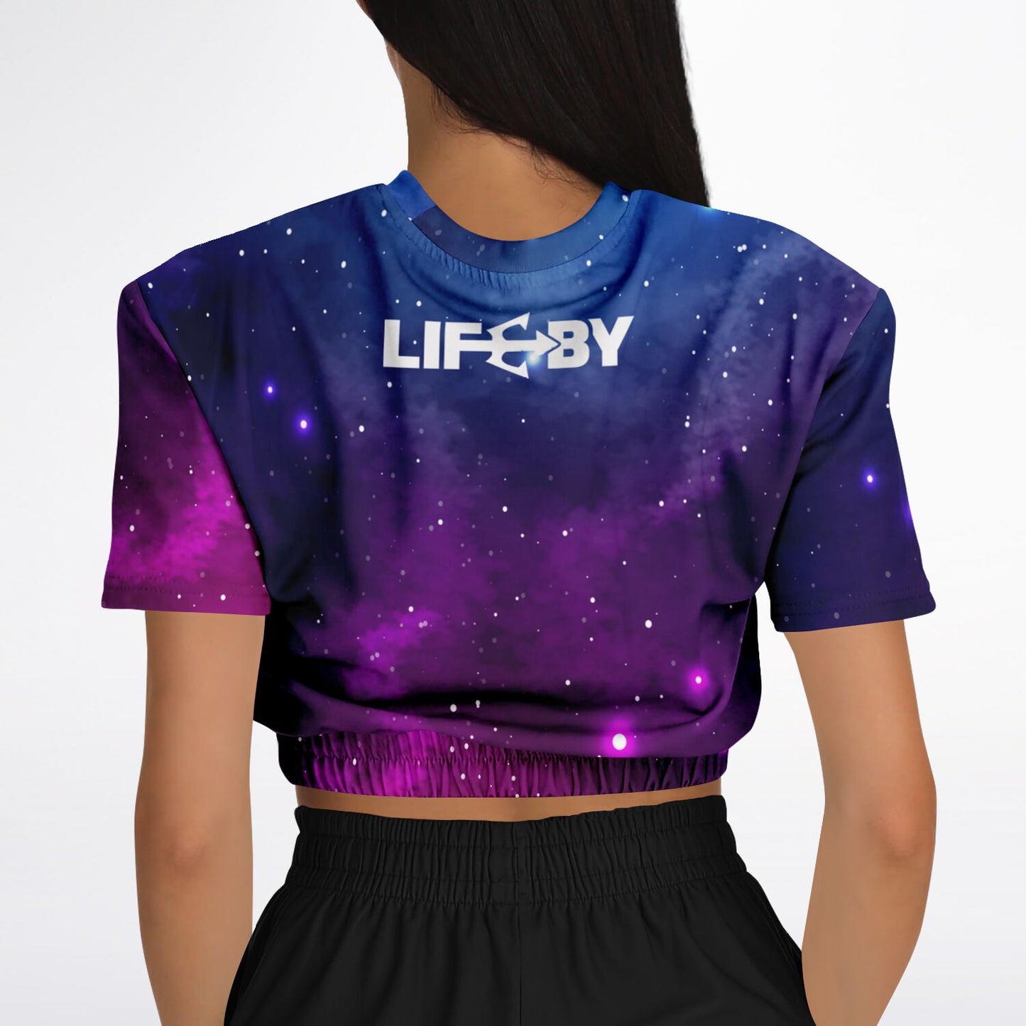 Women's LifeBy Night Sky Athletic Cropped Sweatshirt - LifeBy Fitness