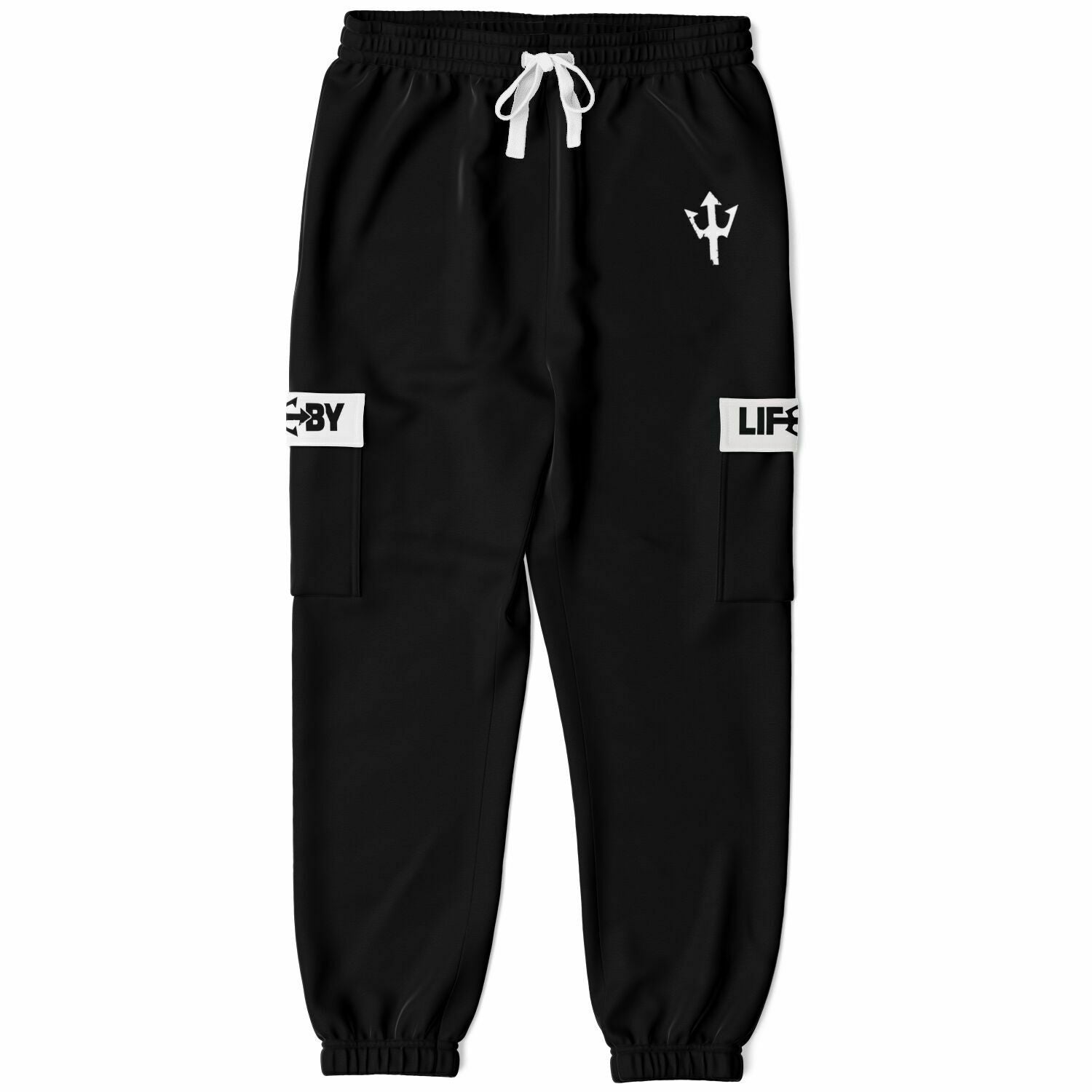 LifeBy Black Athletic Cargo Joggers - LifeBy Fitness