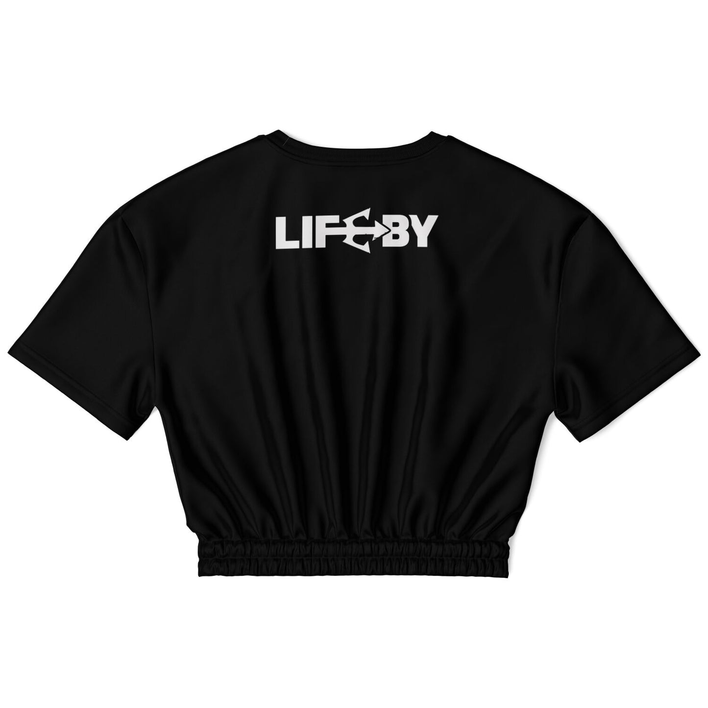 Women's LifeBy Black Athletic Cropped Sweatshirt - LifeBy Fitness