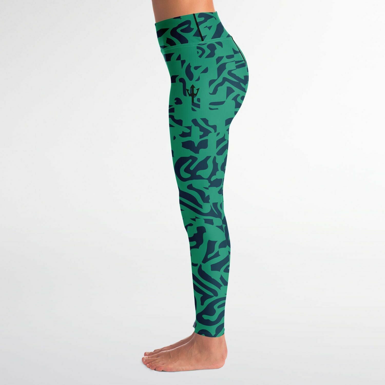 Women's LifeBy Blue-Green Yoga Leggings - LifeBy Fitness