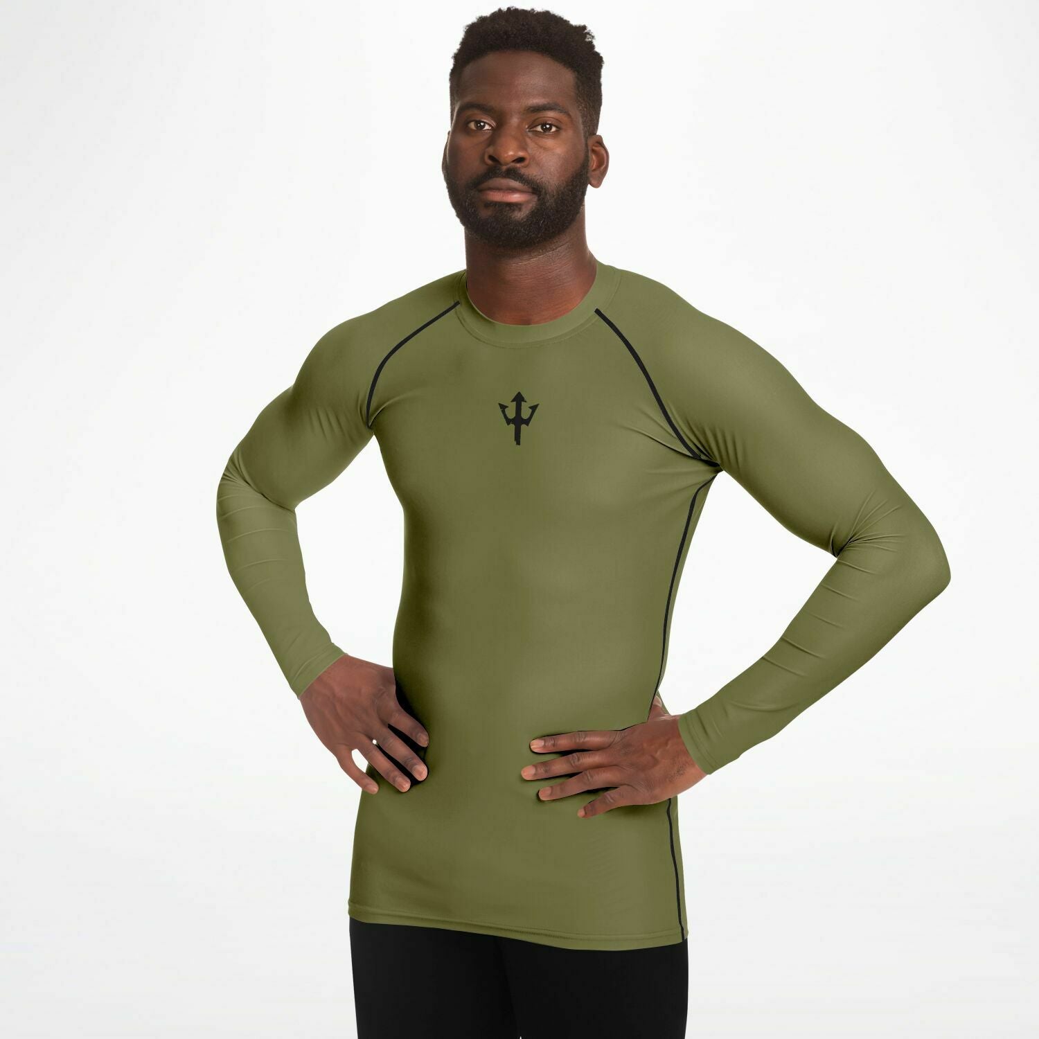 Men's LifeBy Khaki Rashguard - LifeBy Fitness