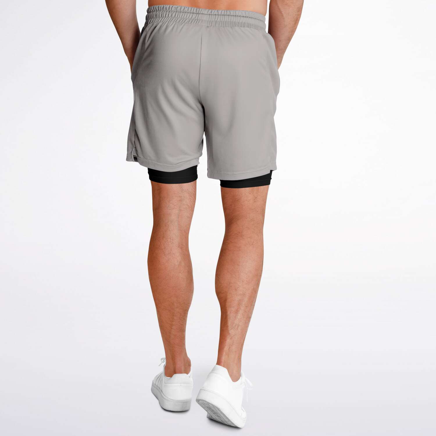 Men's LifeBy Light Grey 2-in-1 Shorts - LifeBy Fitness