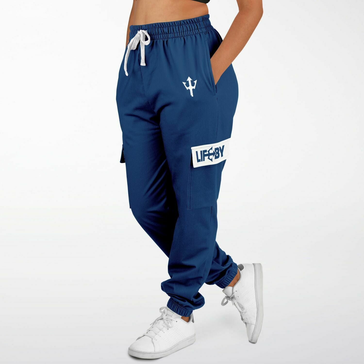 LifeBy Navy Blue Athletic Cargo Joggers - LifeBy Fitness