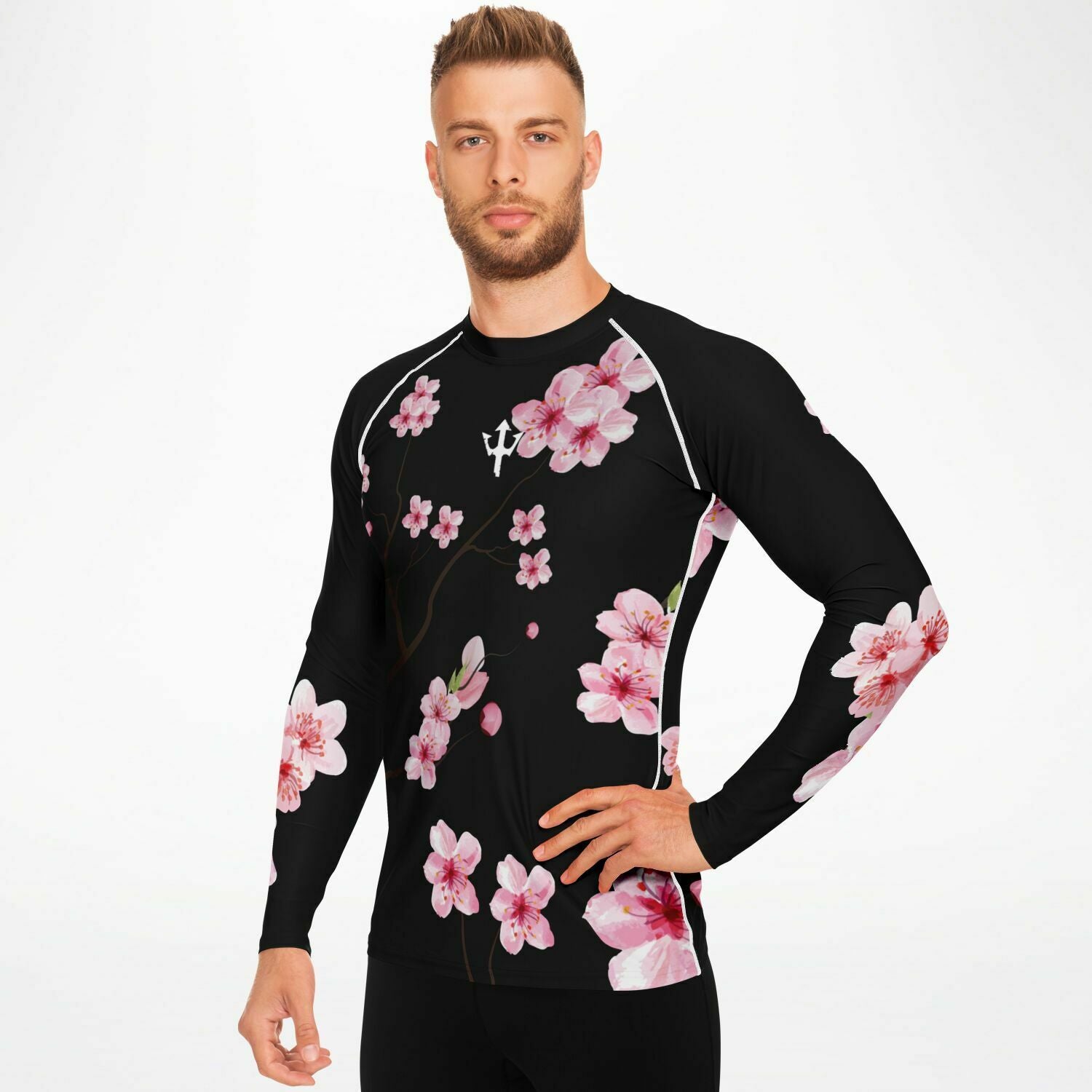 Men's LifeBy Black Cherry Blossom Rashguard - LifeBy Fitness