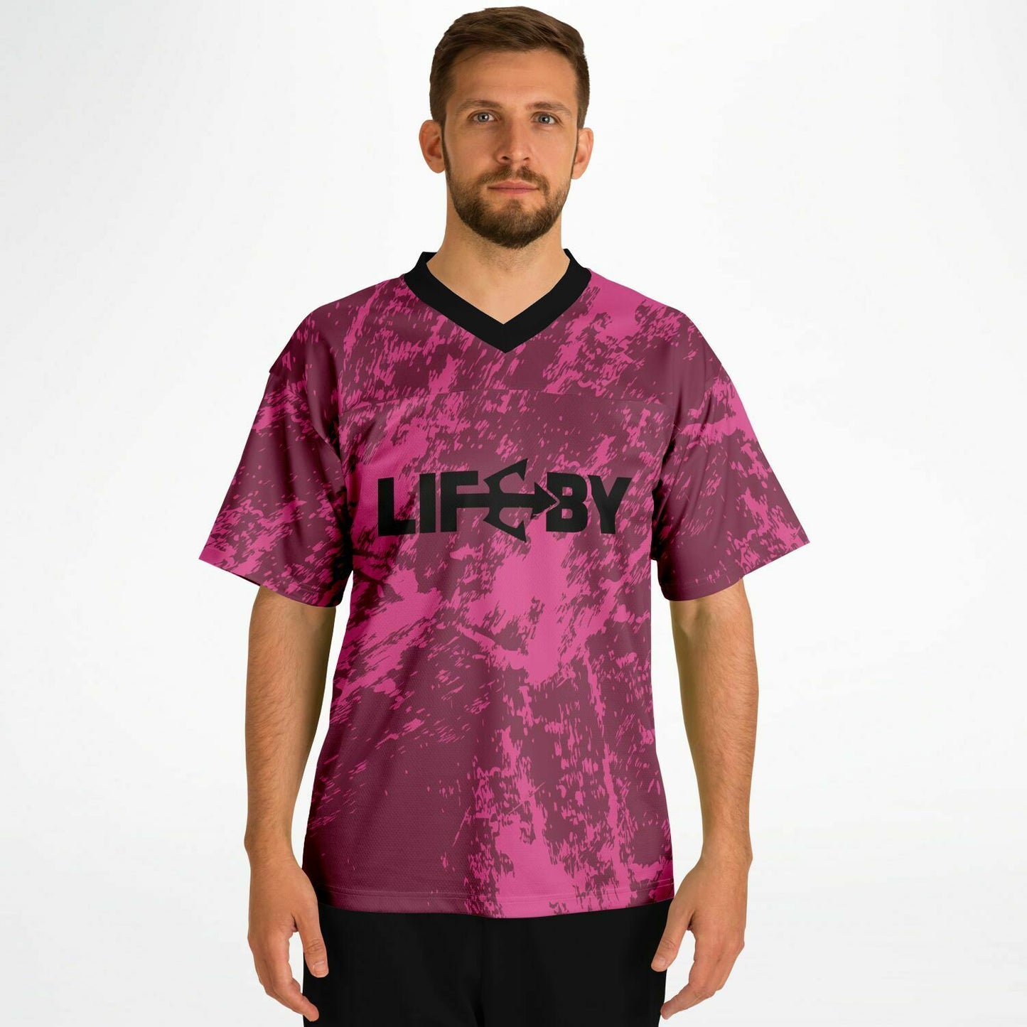 LifeBy Pink Design Sports Jersey - LifeBy Fitness